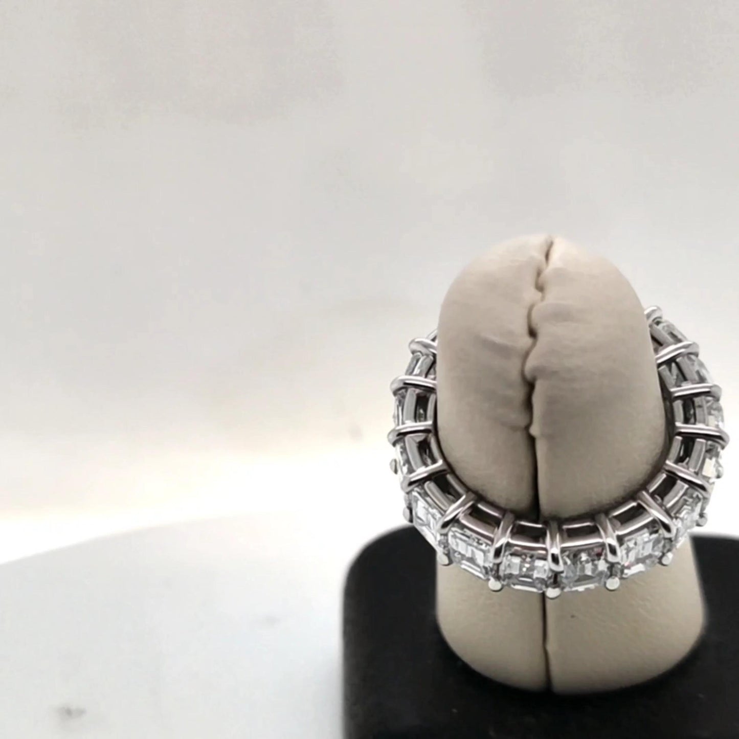 PLATINUM ETERNITY BAND HAND MADE 9.18CTW