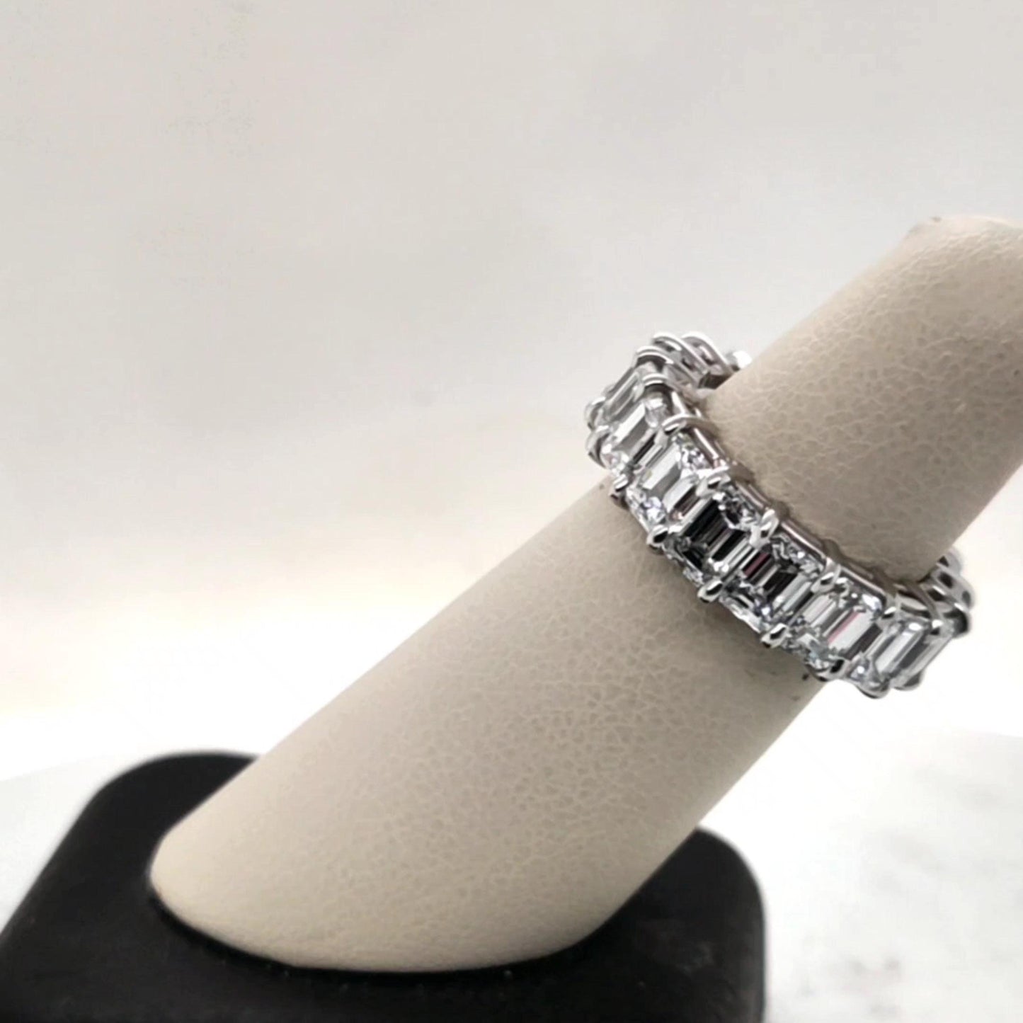 PLATINUM ETERNITY BAND HAND MADE 9.18CTW