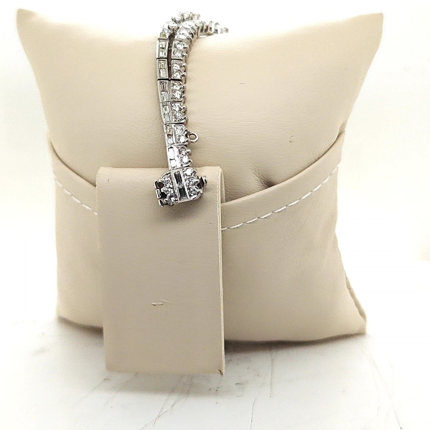 DECO STYLE PLATINUM DIAMOND BRACELET