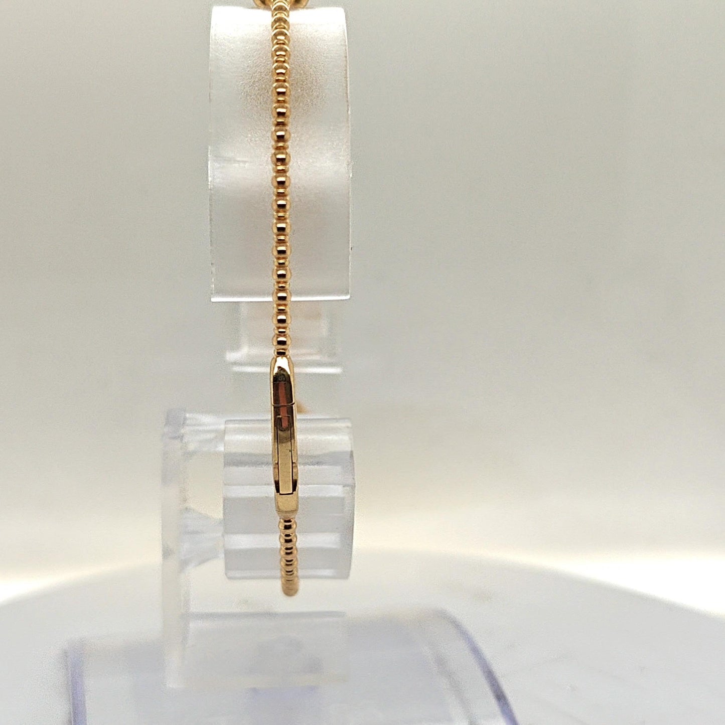 BANGLE BRACELET 1.00CT FLEXIBLE 18KT YELLOW GOLD 5 CLUSTERS OF DIAMONDS
