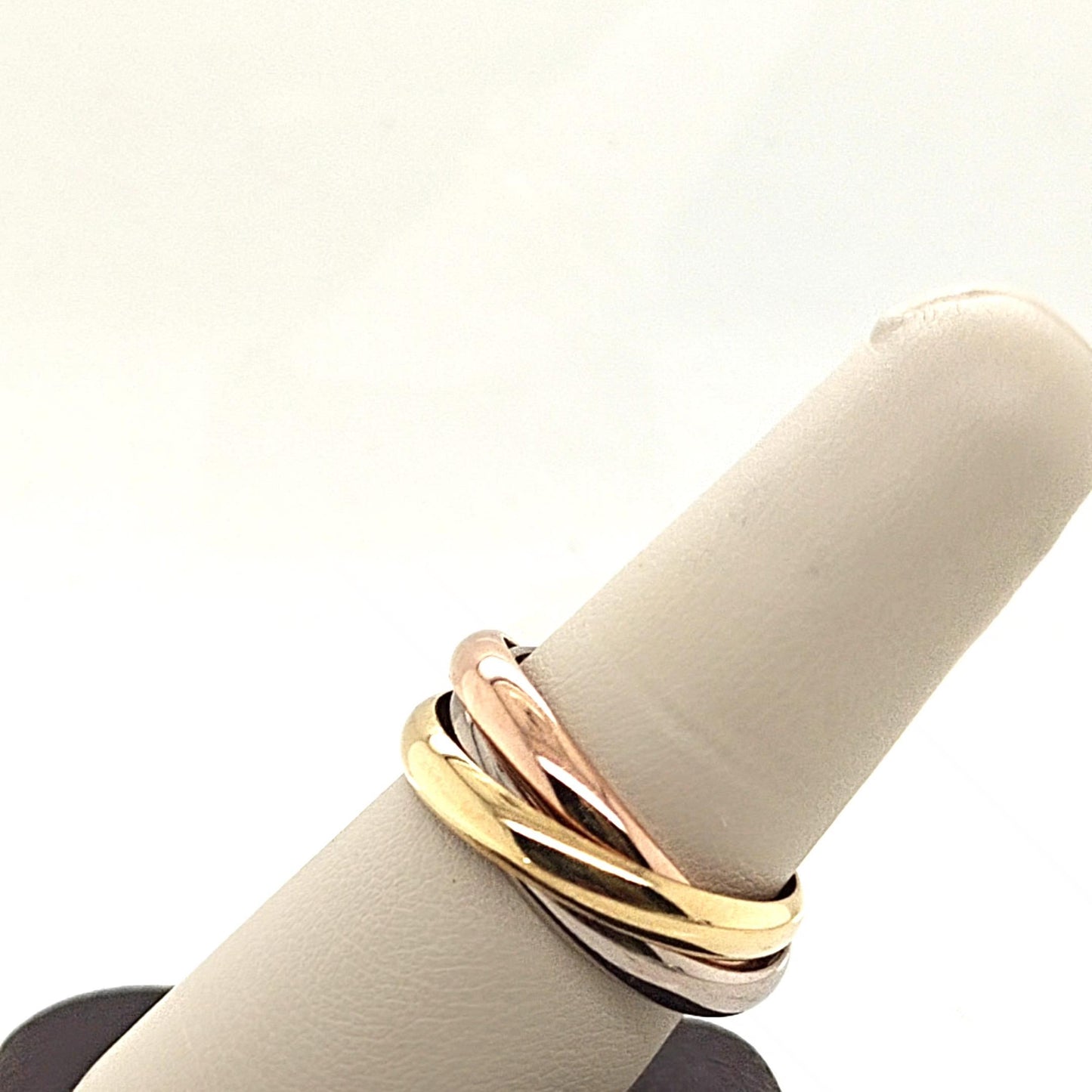 CARTIER TRINITY ROLLING RING TRI COLOR GOLD