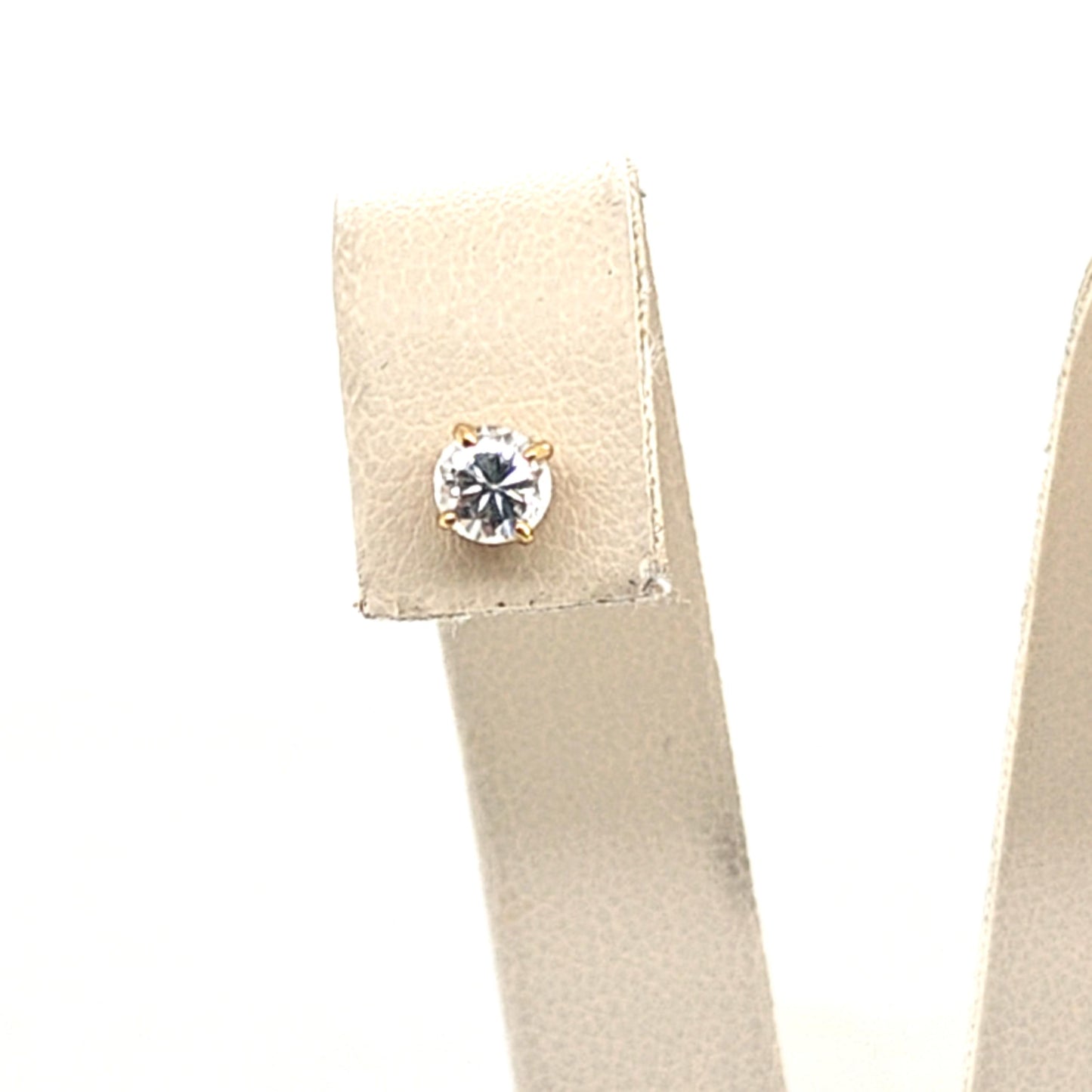 DIAMOND STUD EARRINGS YELLOW GOLD 0.55CTW