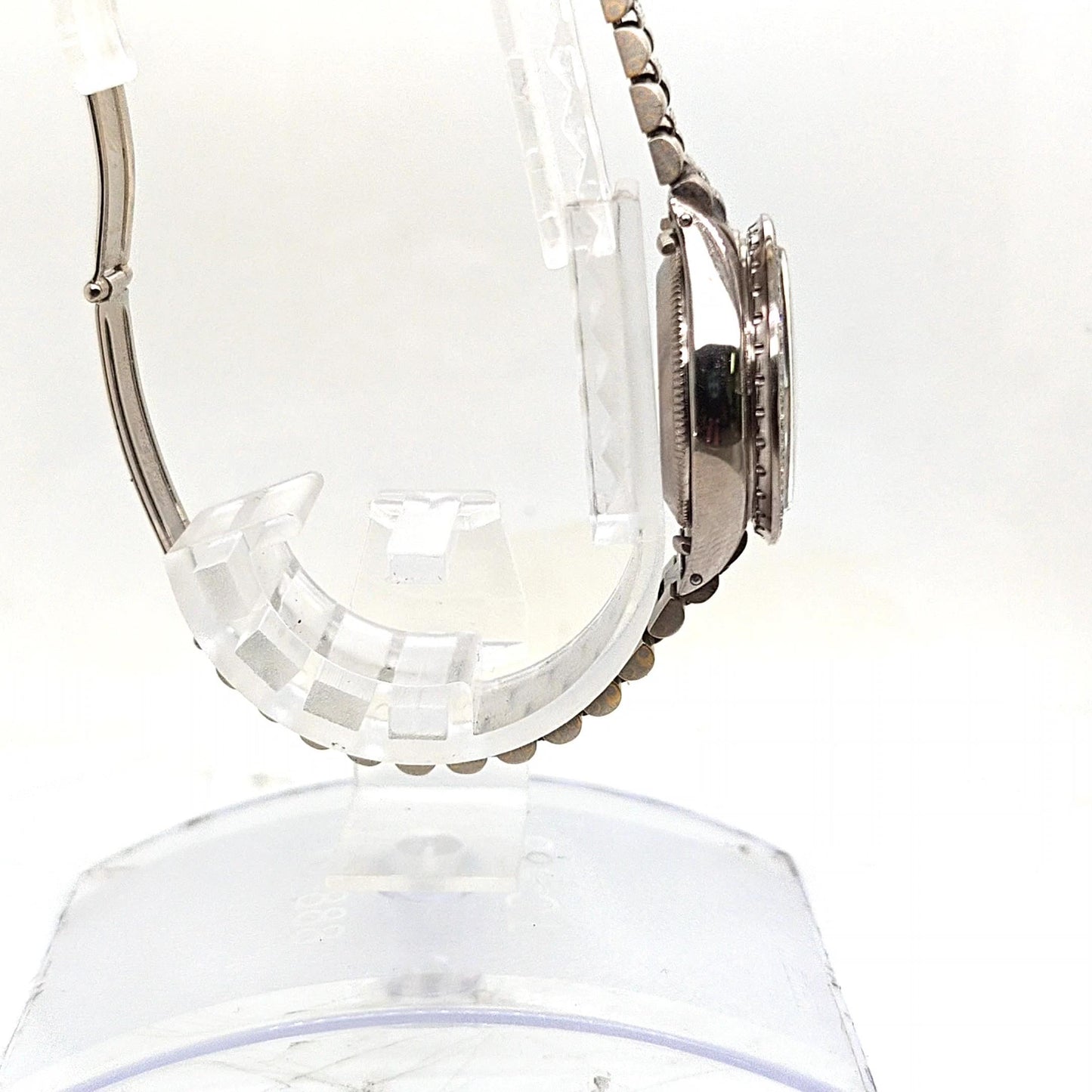 ROLEX LADIES PRESIDENT WHITE GOLD DIAMOND BEZEL