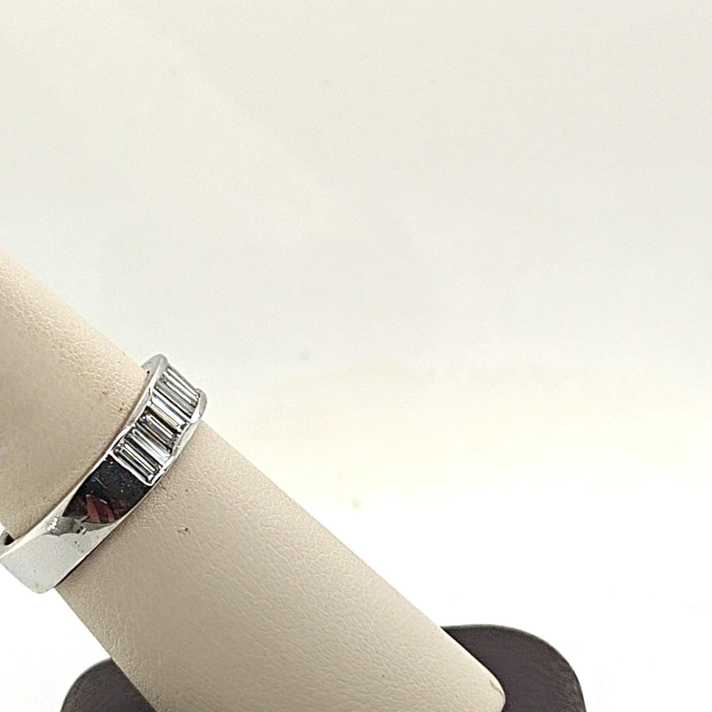 DIAMOND BAGUETTE HALF ETERNITY BAND 2.03CTW PLATINUM