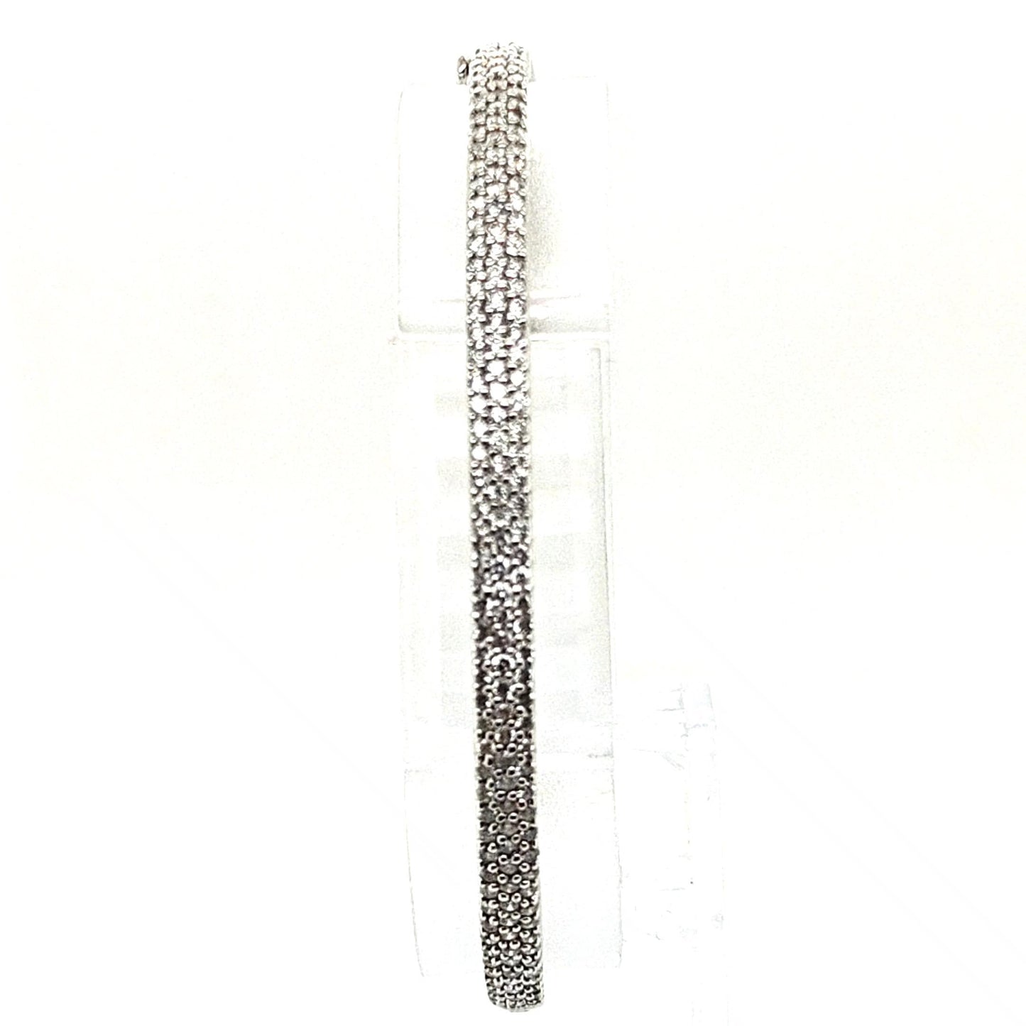 DIAMOND PAVE BANGLE 2.16CTW WHITE GOLD