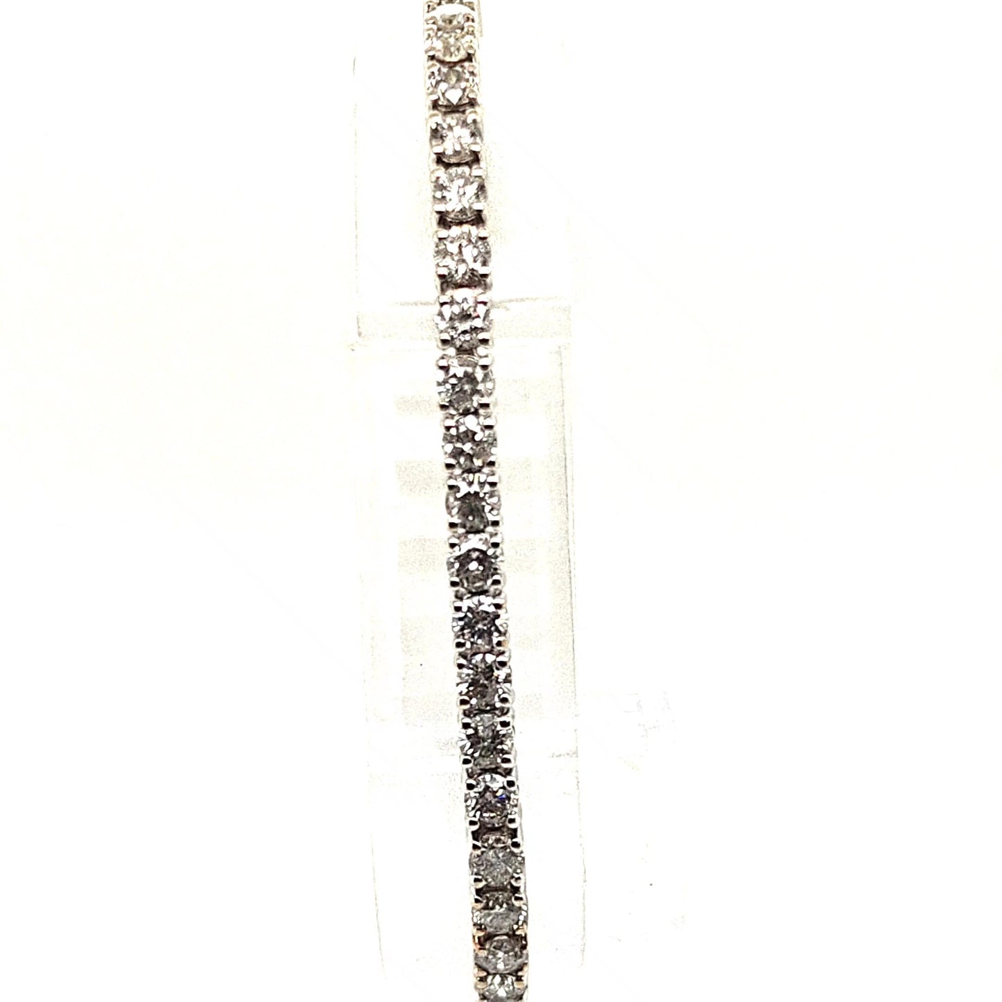DIAMOND TENNIS BRACELET 6.24CT WHITE GOLD
