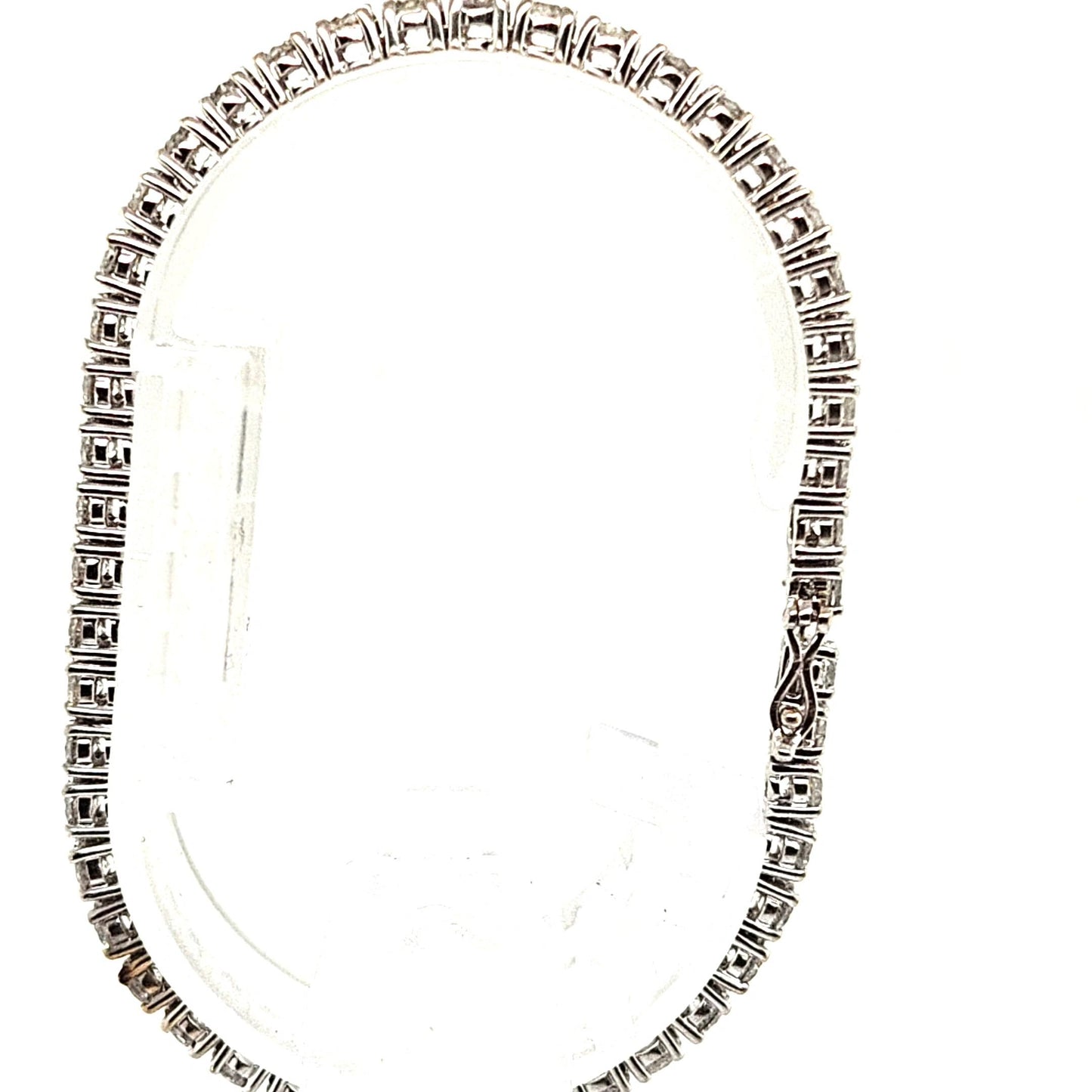 DIAMOND TENNIS BRACELET 6.24CT WHITE GOLD