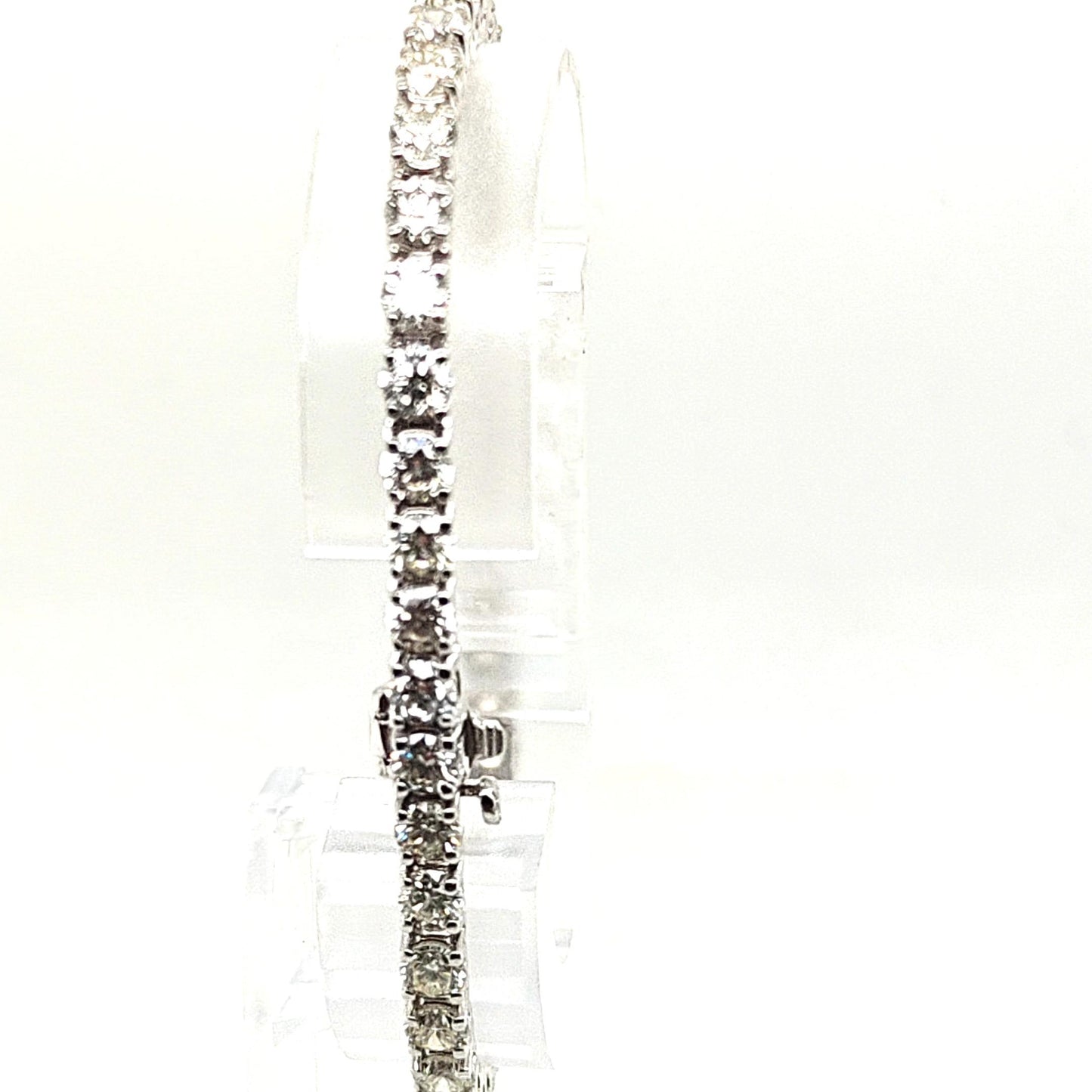 DIAMOND TENNIS BRACELET 10.05CT WHITE GOLD
