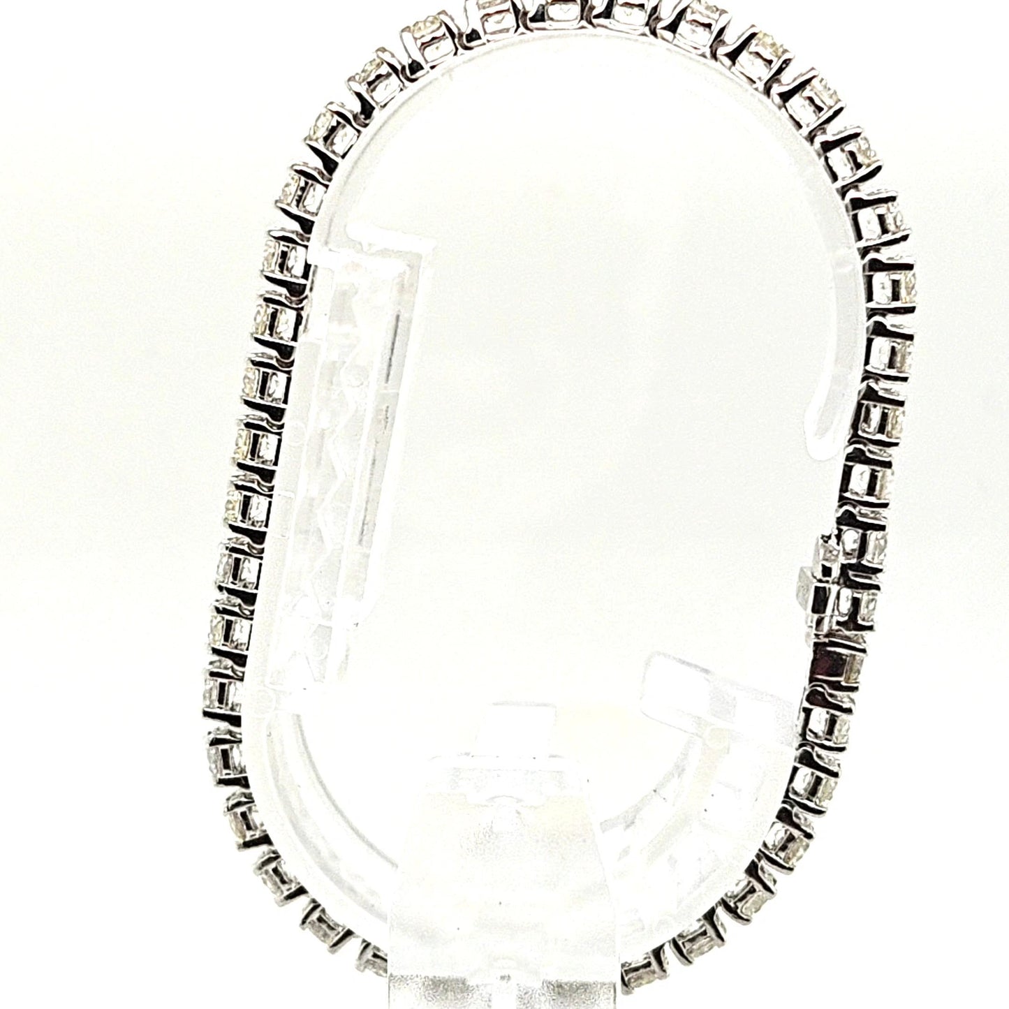 DIAMOND TENNIS BRACELET 10.05CT WHITE GOLD