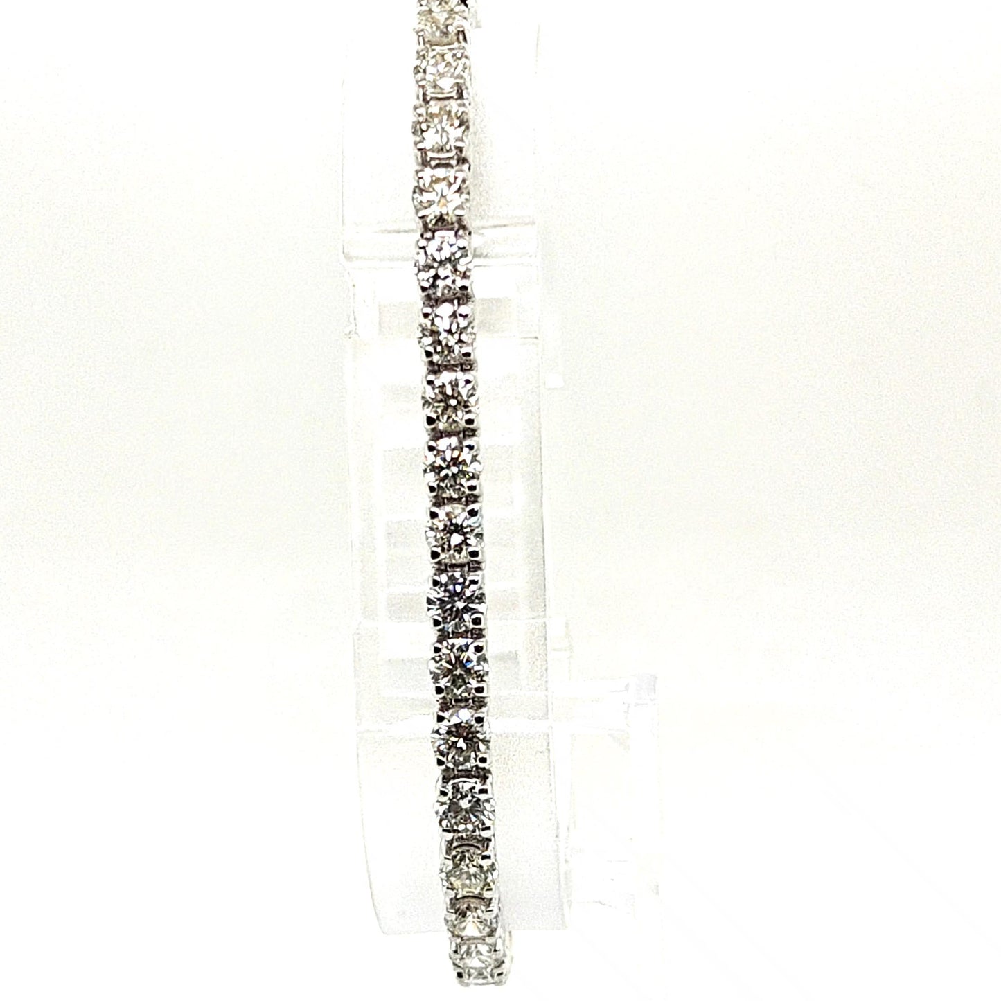 DIAMOND TENNIS BRACELET 10.05CT WHITE GOLD