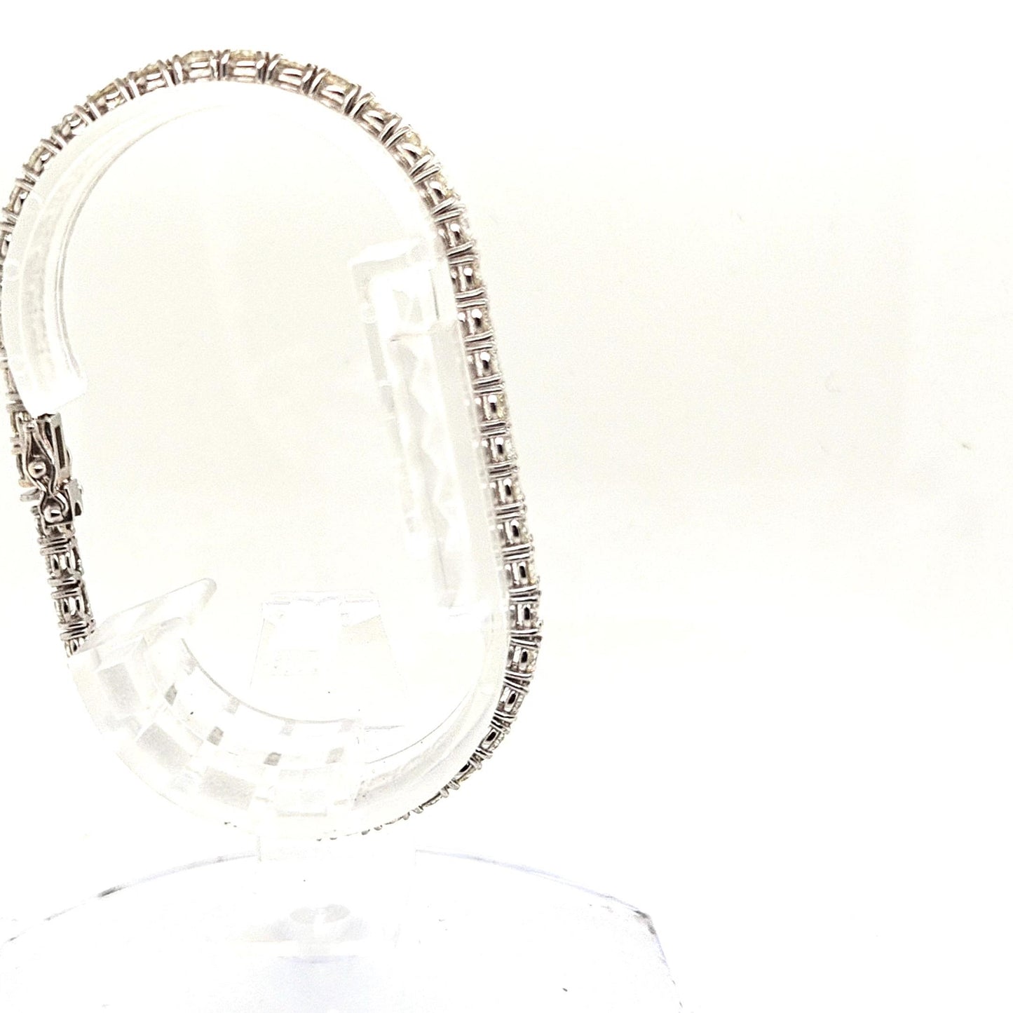 DIAMOND TENNIS BRACELET 6.92CT WHITE GOLD