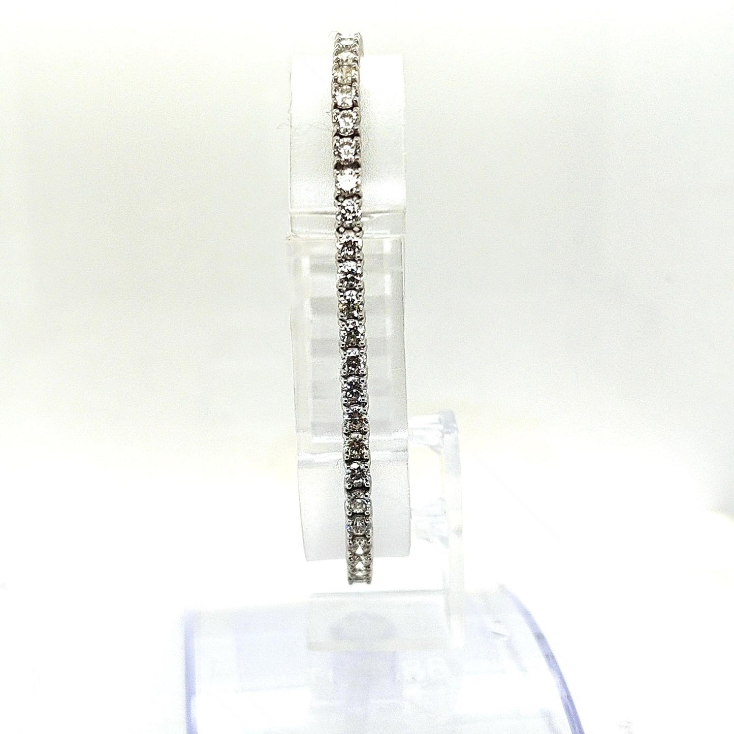 DIAMOND TENNIS BRACELET 5.90CT WHITE GOLD