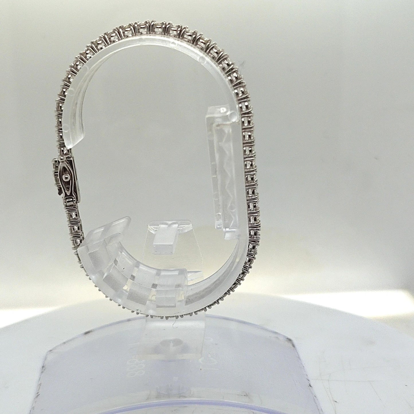 DIAMOND TENNIS BRACELET 5.90CT WHITE GOLD
