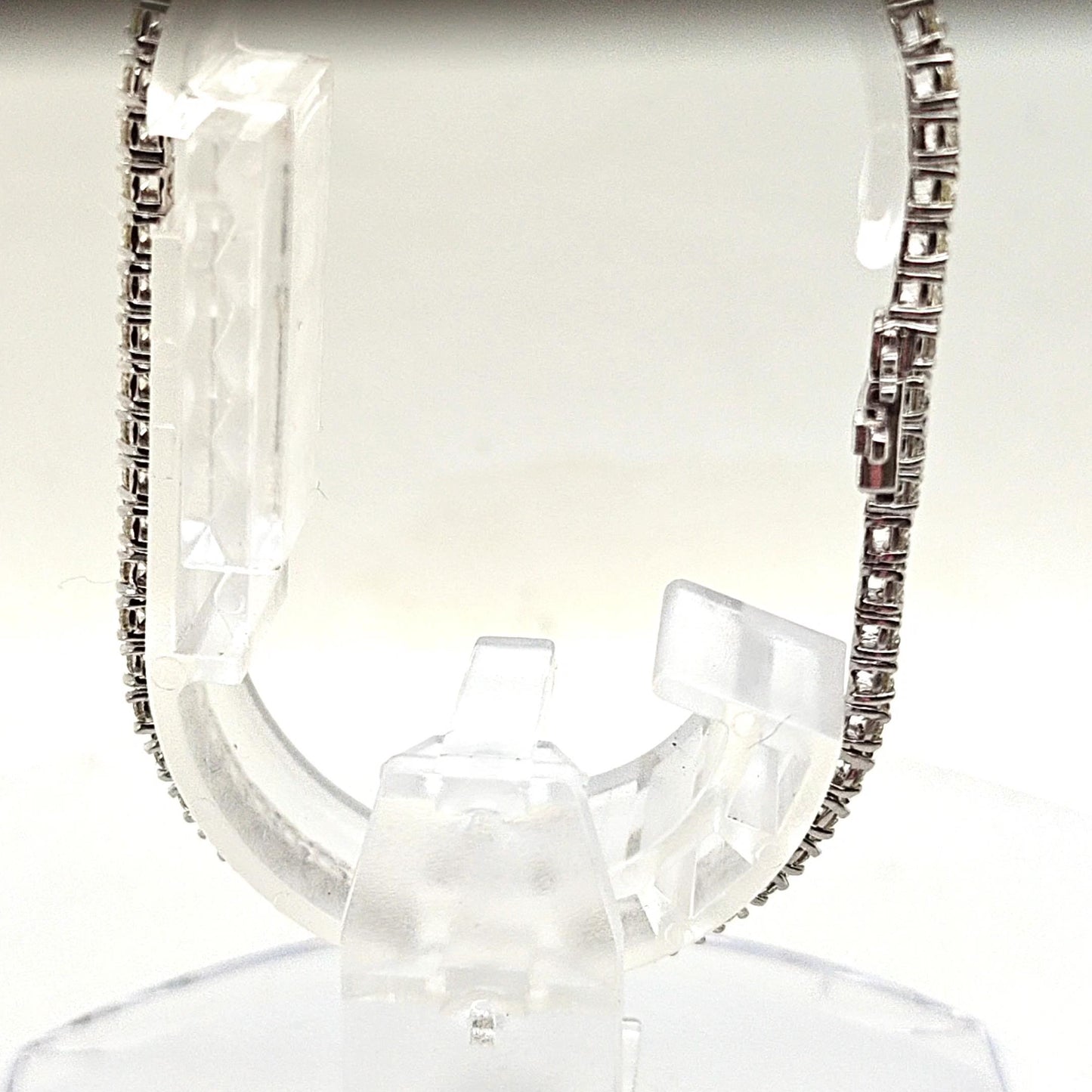 DIAMOND TENNIS BRACELET 3.02CT WHITE GOLD