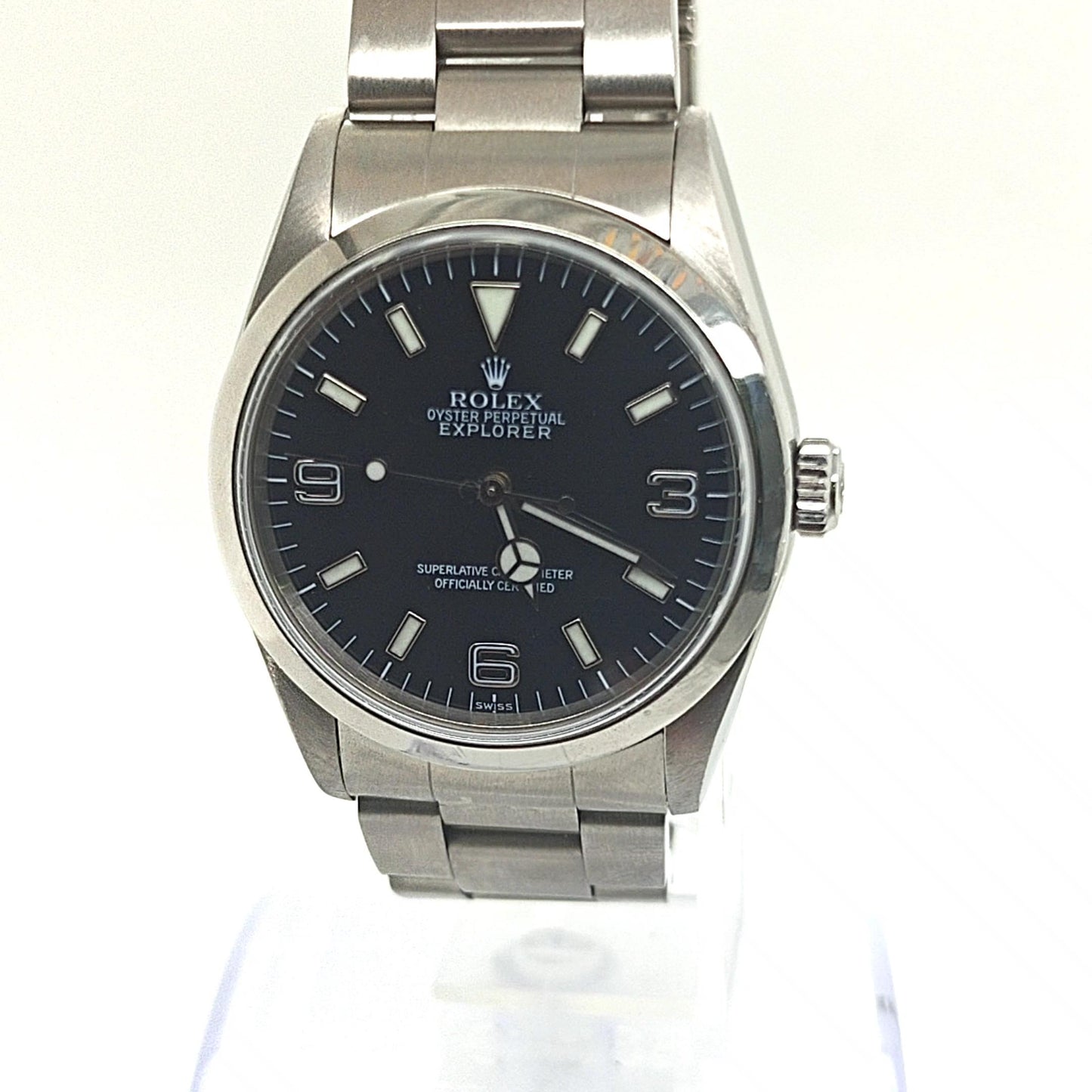 ROLEX EXPLORER 36MM BLACK DIAL STEEL OYSTER BAND