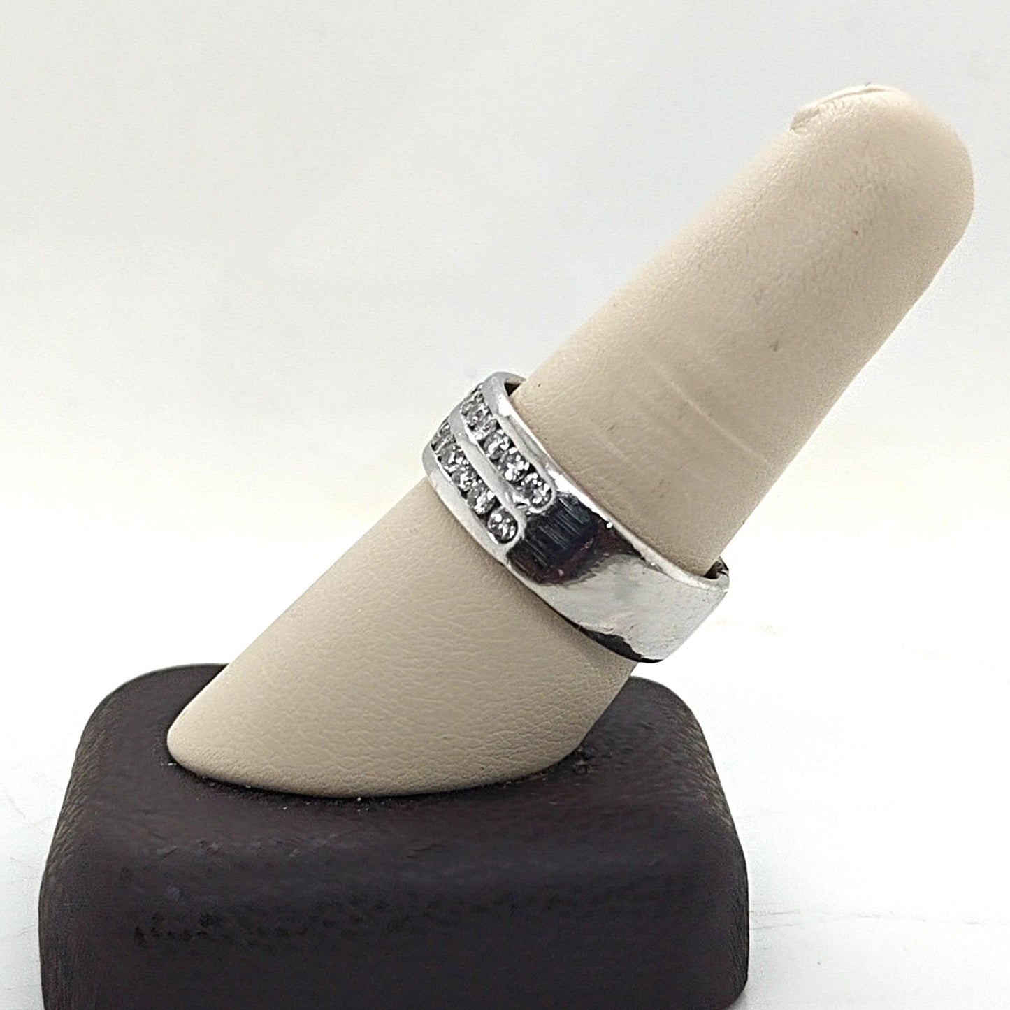 MEN'S DIAMOND WEDDING BAND PLATINUM 1.8CT