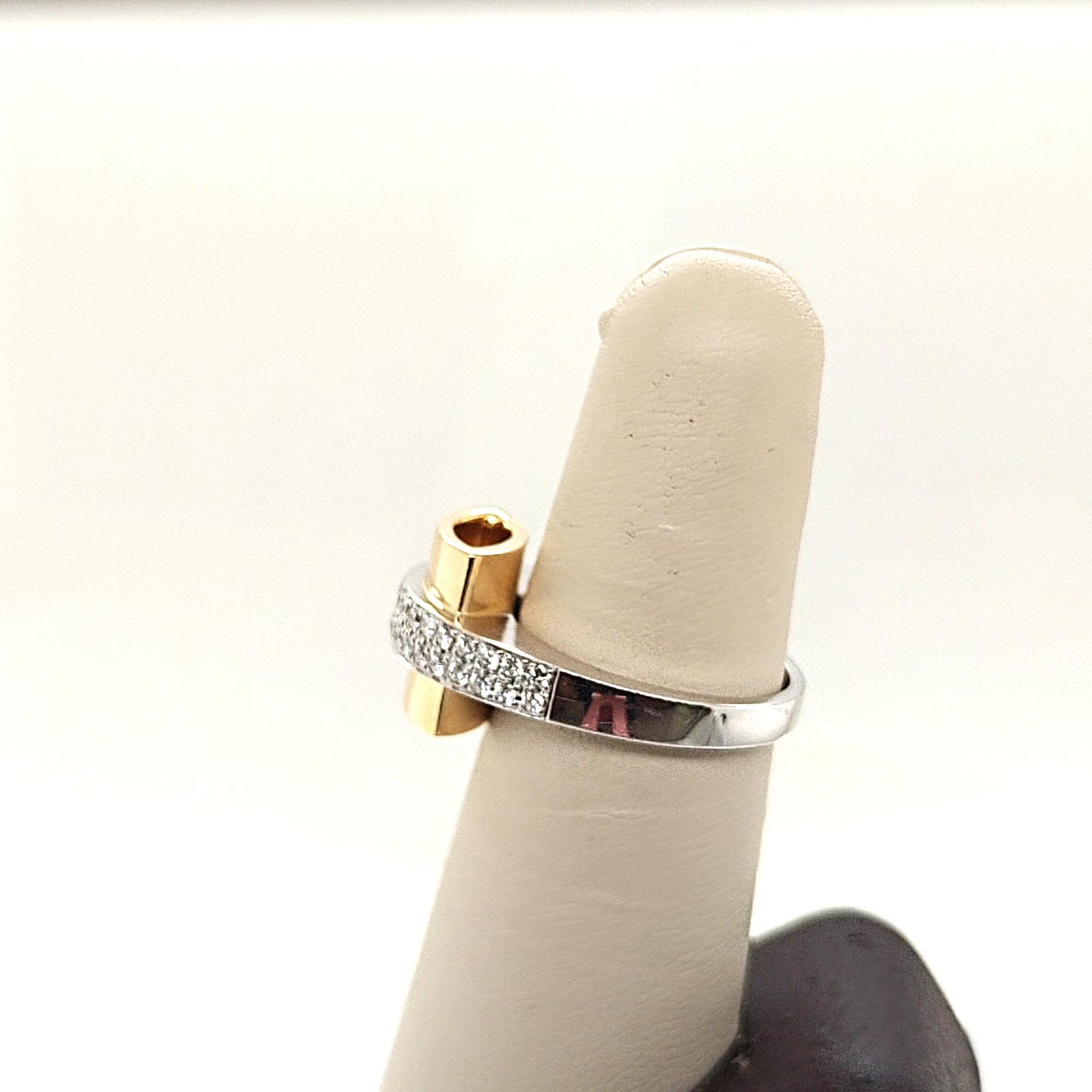 DIAMOND FASHION RING 1.00CT TWO TONE GOLD