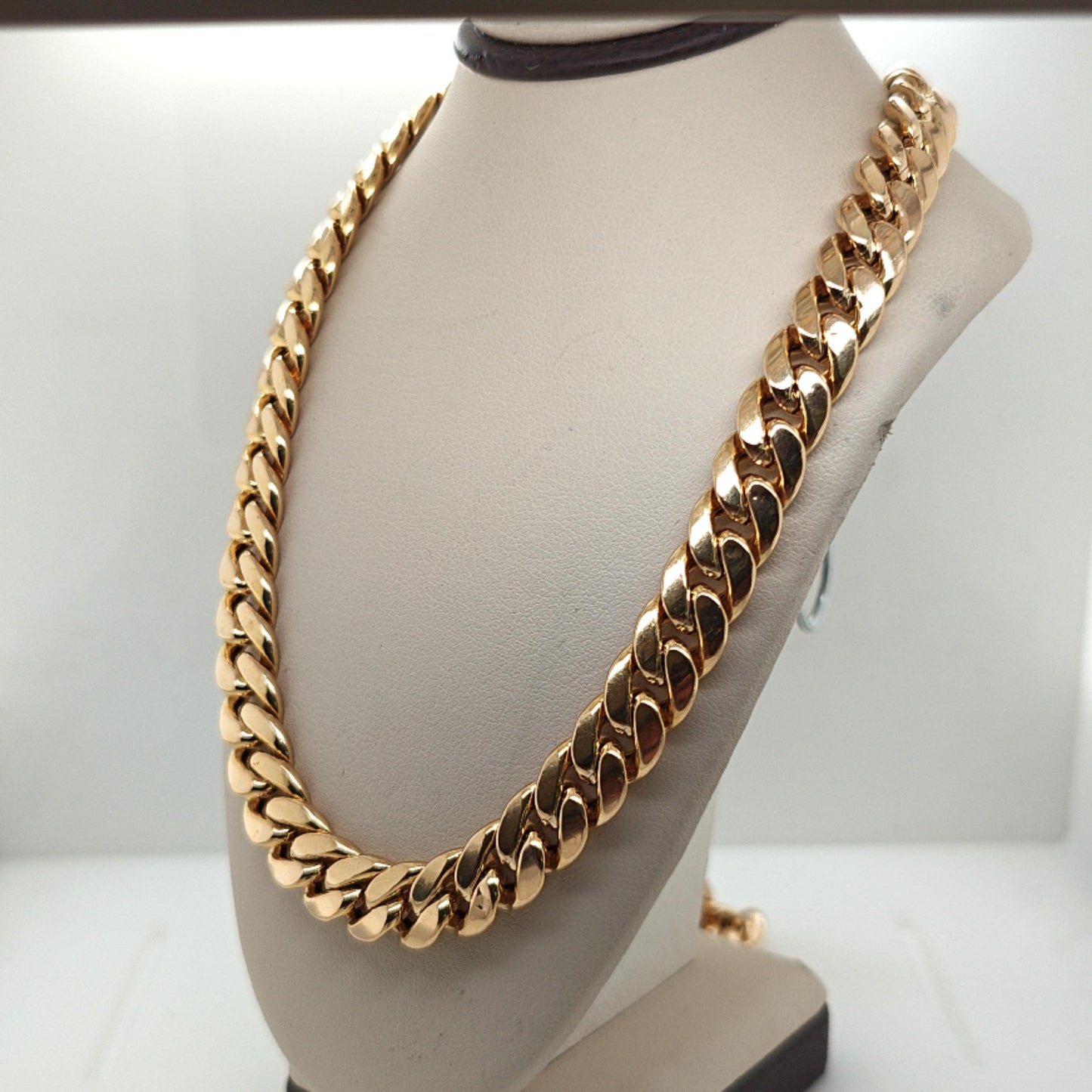 CUBAN LINK MENS NECKLACE 53.8G YELLOW GOLD