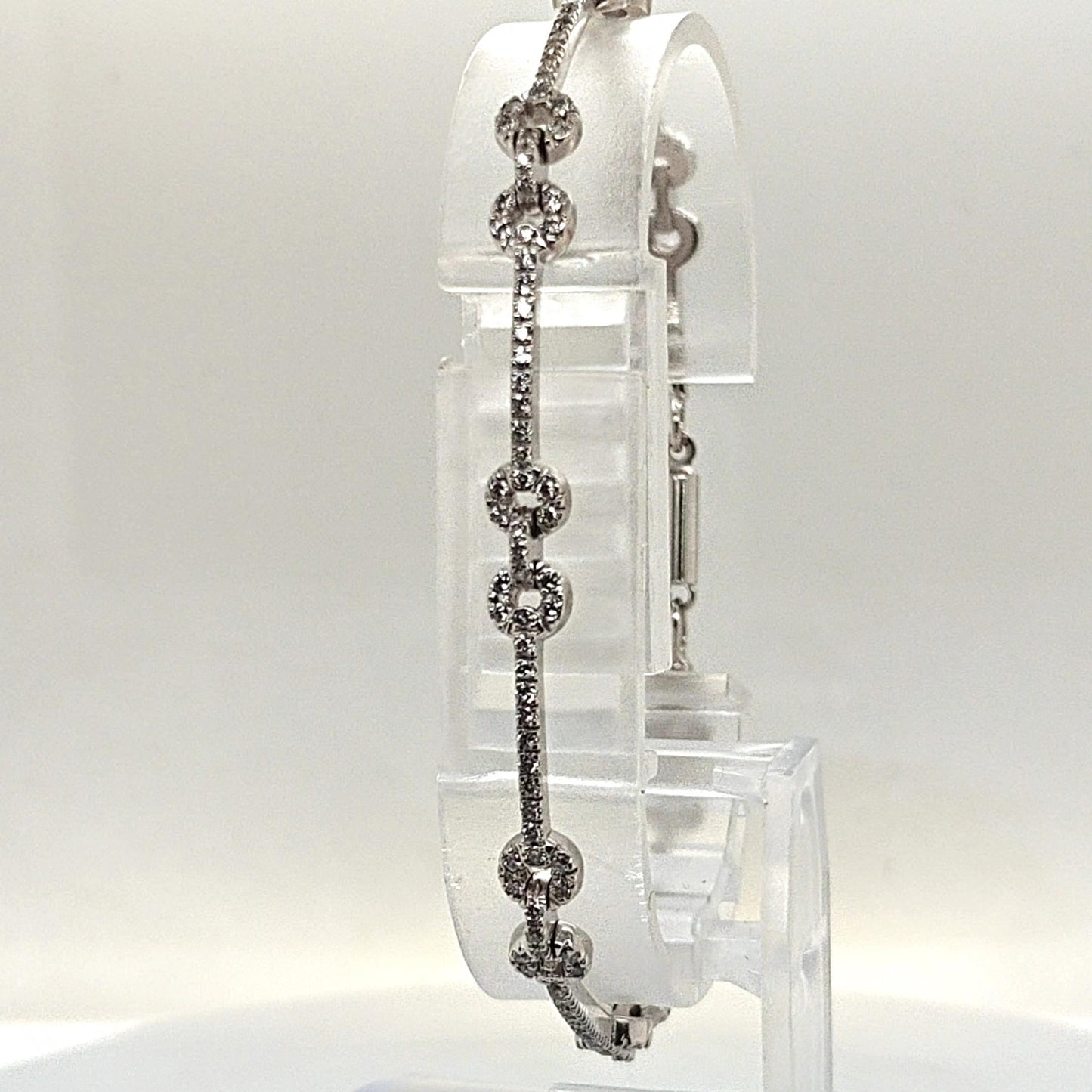 DIAMOND LINK BRACELET 2.0CT WHITE GOLD