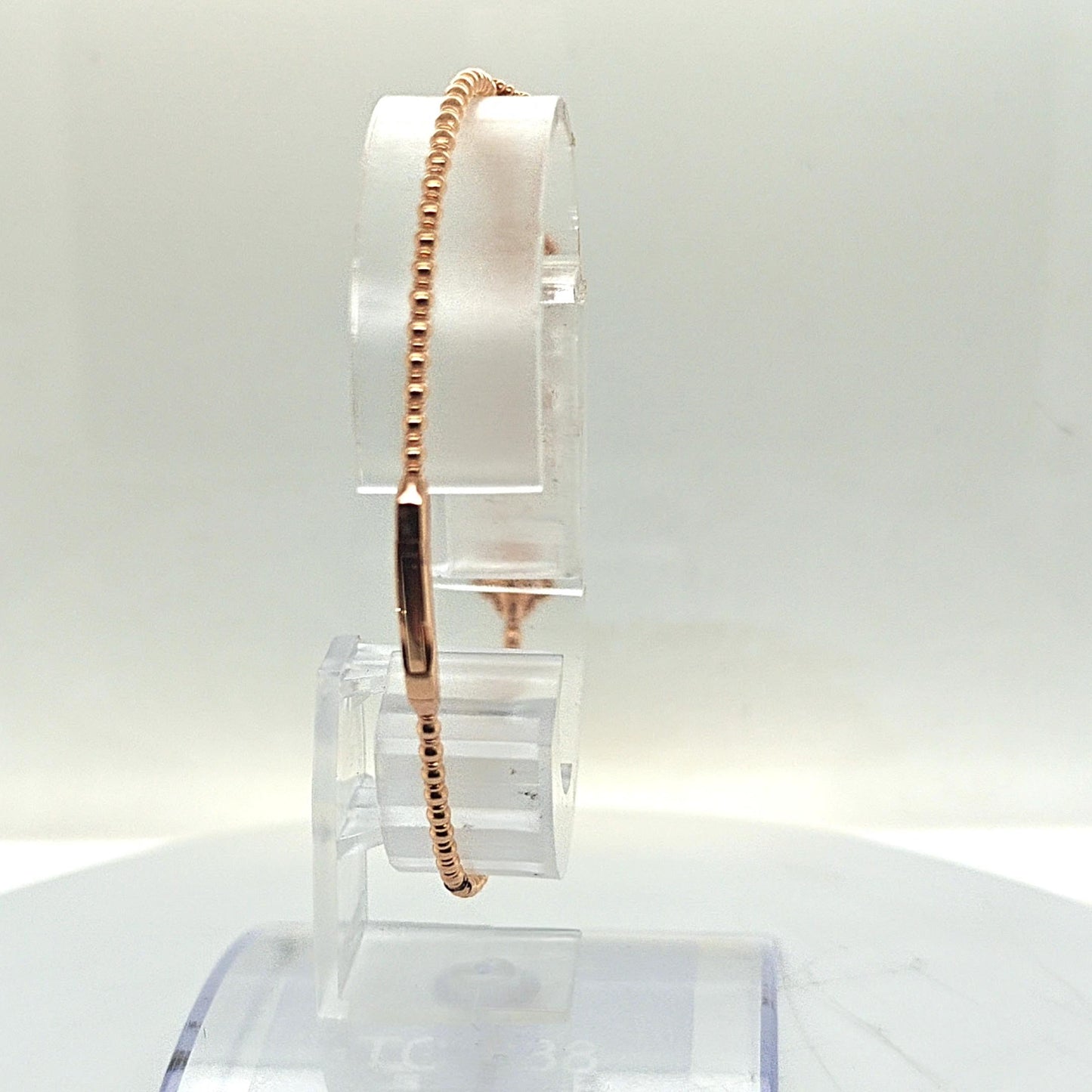 DIAMOND FLEXIBLE BANGLE 5 CLUSTERS 1.12CT ROSE GOLD