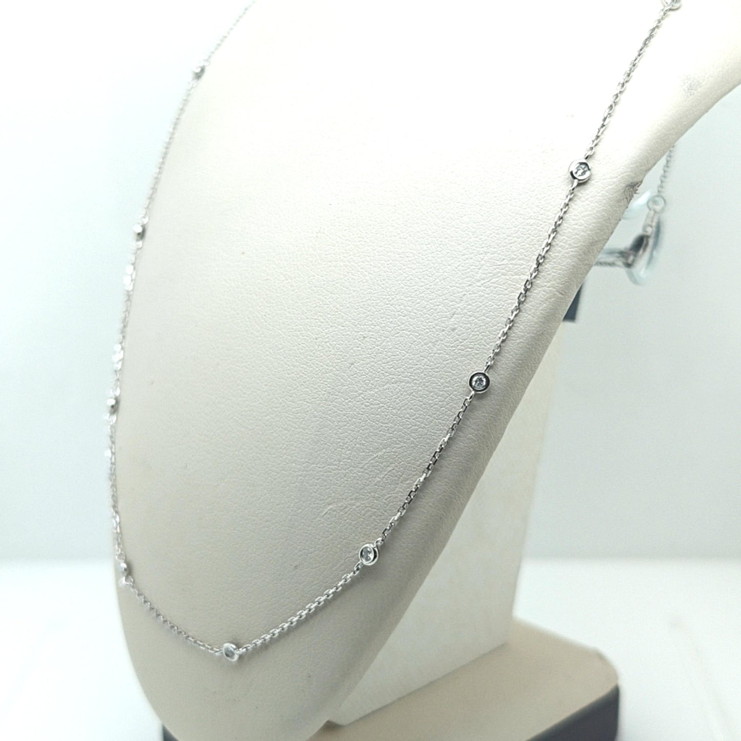 DIAMONDS BY THE YARD NECKLACE CHAIN 0.42CT WHITE GOLD