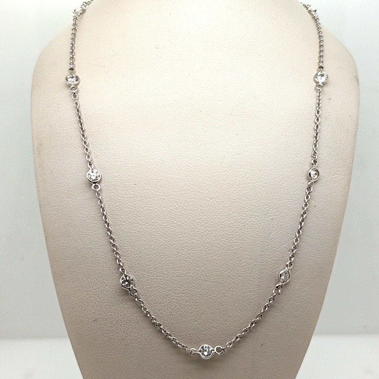 DIAMONDS BY THE YARD NECKLACE 1.65CT WHITE GOLD