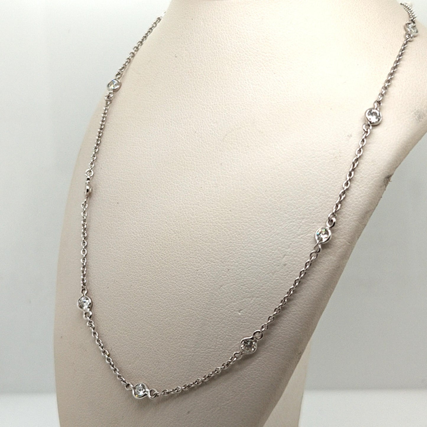 DIAMONDS BY THE YARD NECKLACE 1.65CT WHITE GOLD