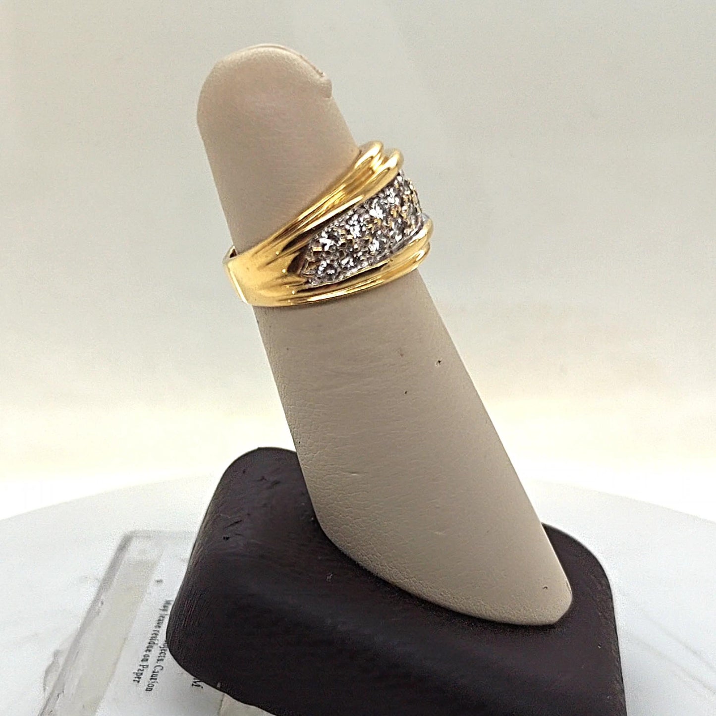 DIAMOND BAND RING 1.27CT YELLOW GOLD