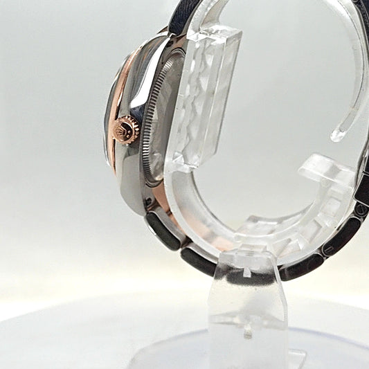 ROLEX DATEJUST 31MM TWO TONE ROSE GOLD DIAMOND DIAL OYSTER BAND