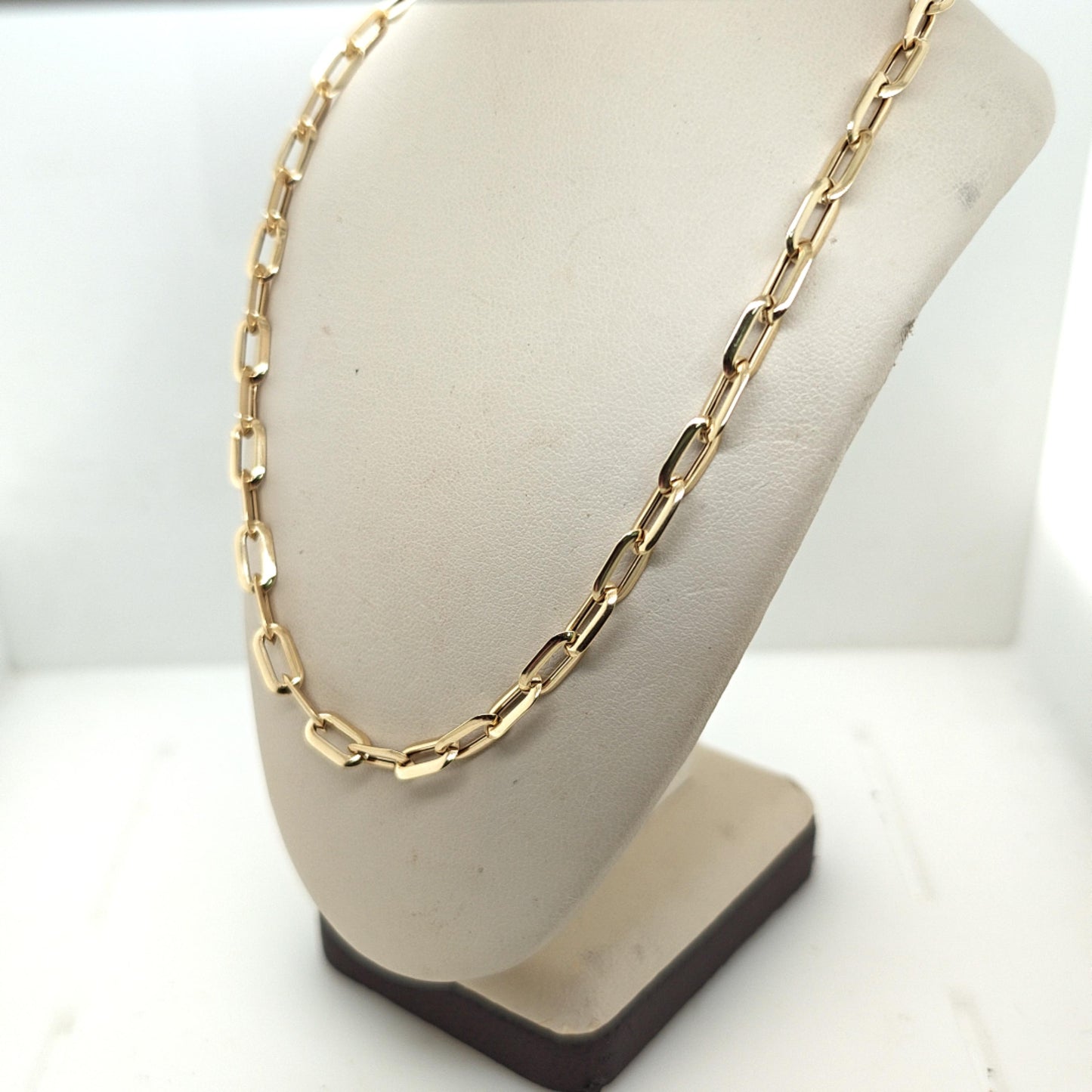 PAPERCLIP NECKLACE YELLOW GOLD