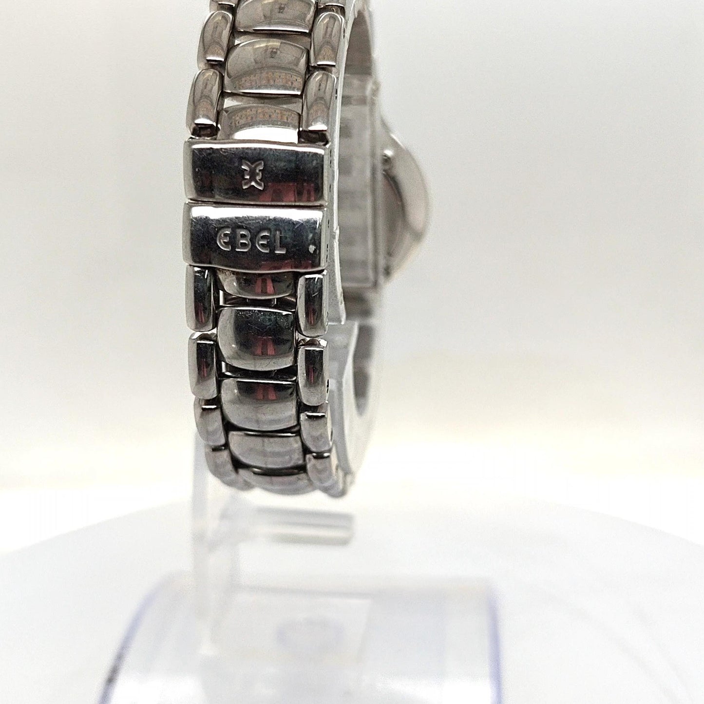 EBEL BELUGA QUARTZ 27MM STEEL WITH MOP DIAL AND DIAMOND BEZEL