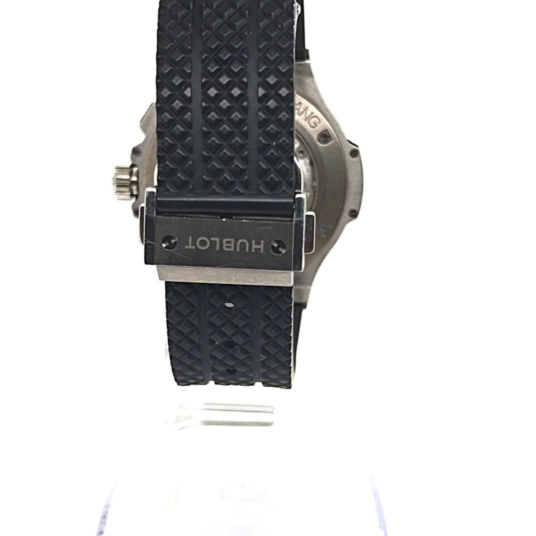 HUBLOT BIG BANG ORIGINAL STEEL DIAMONDS WATCH 41MM