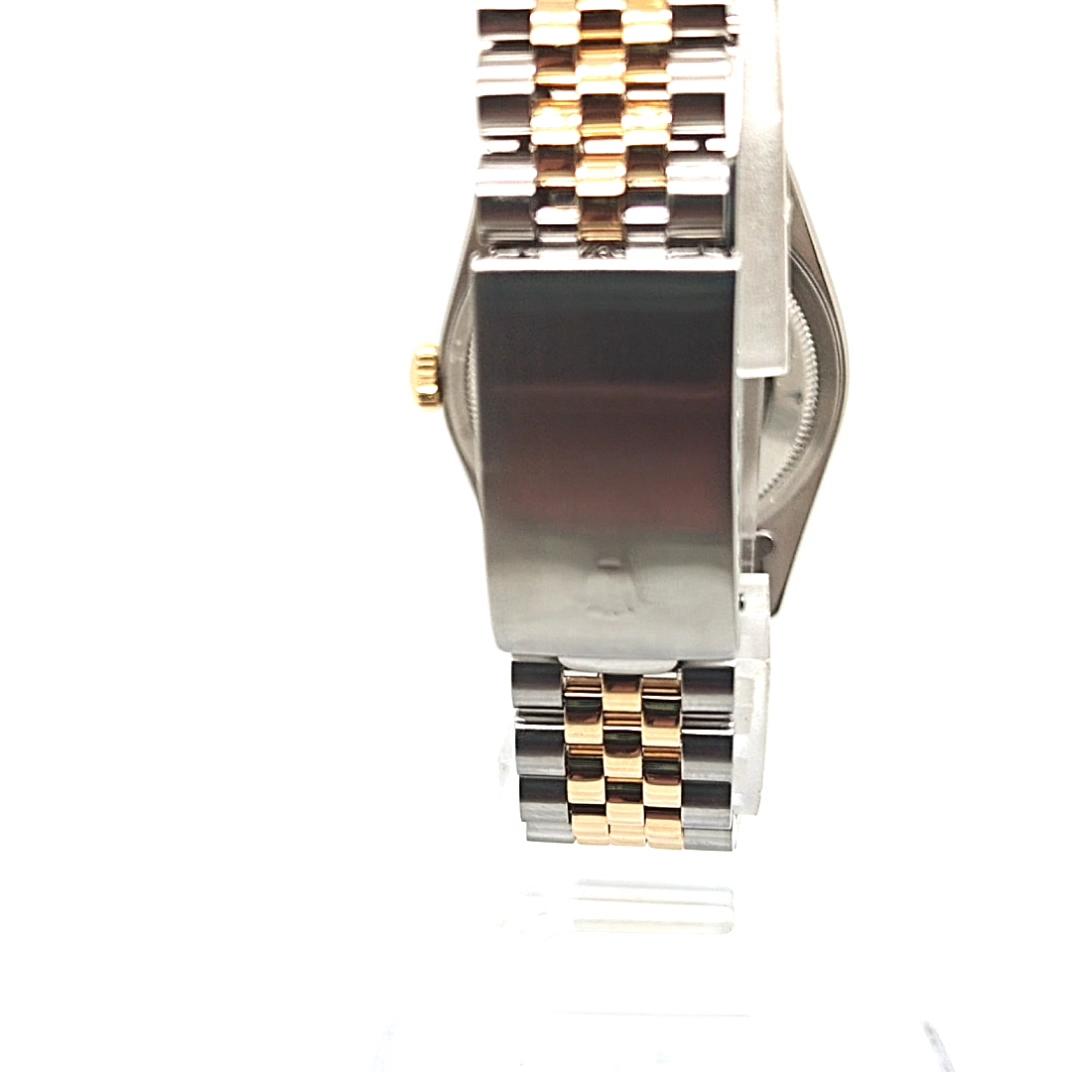 ROLEX DATEJUST TWO TONE ORIGINAL BLUE VIGNETTE DIAMOND DIAL 36MM