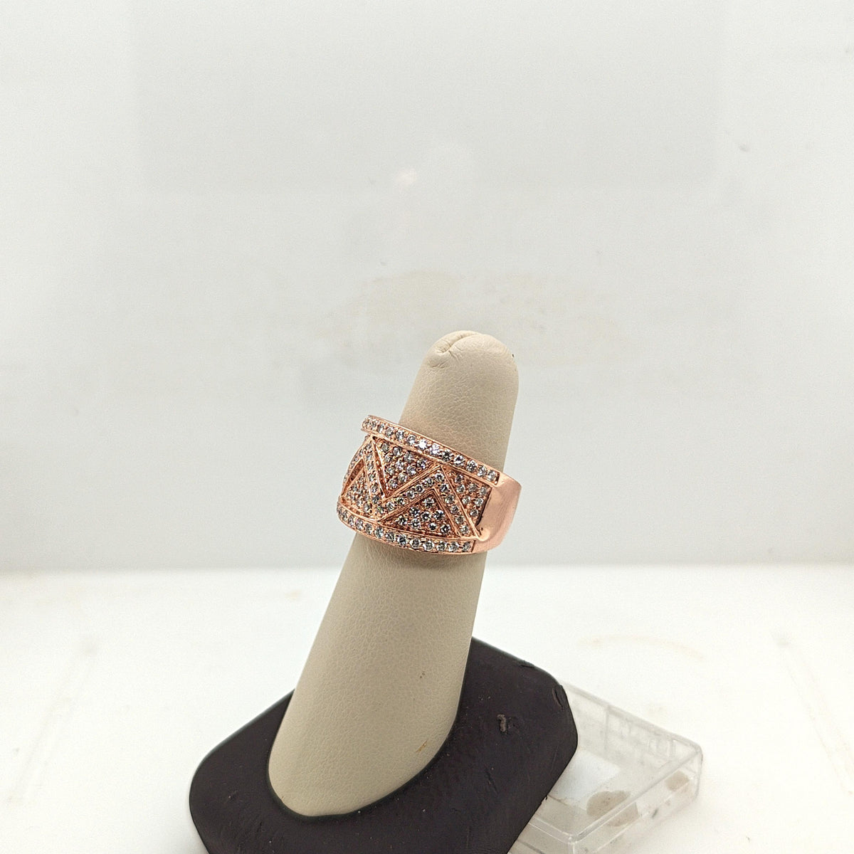 DIAMOND PAVE RING 1.85CTW ROSE GOLD