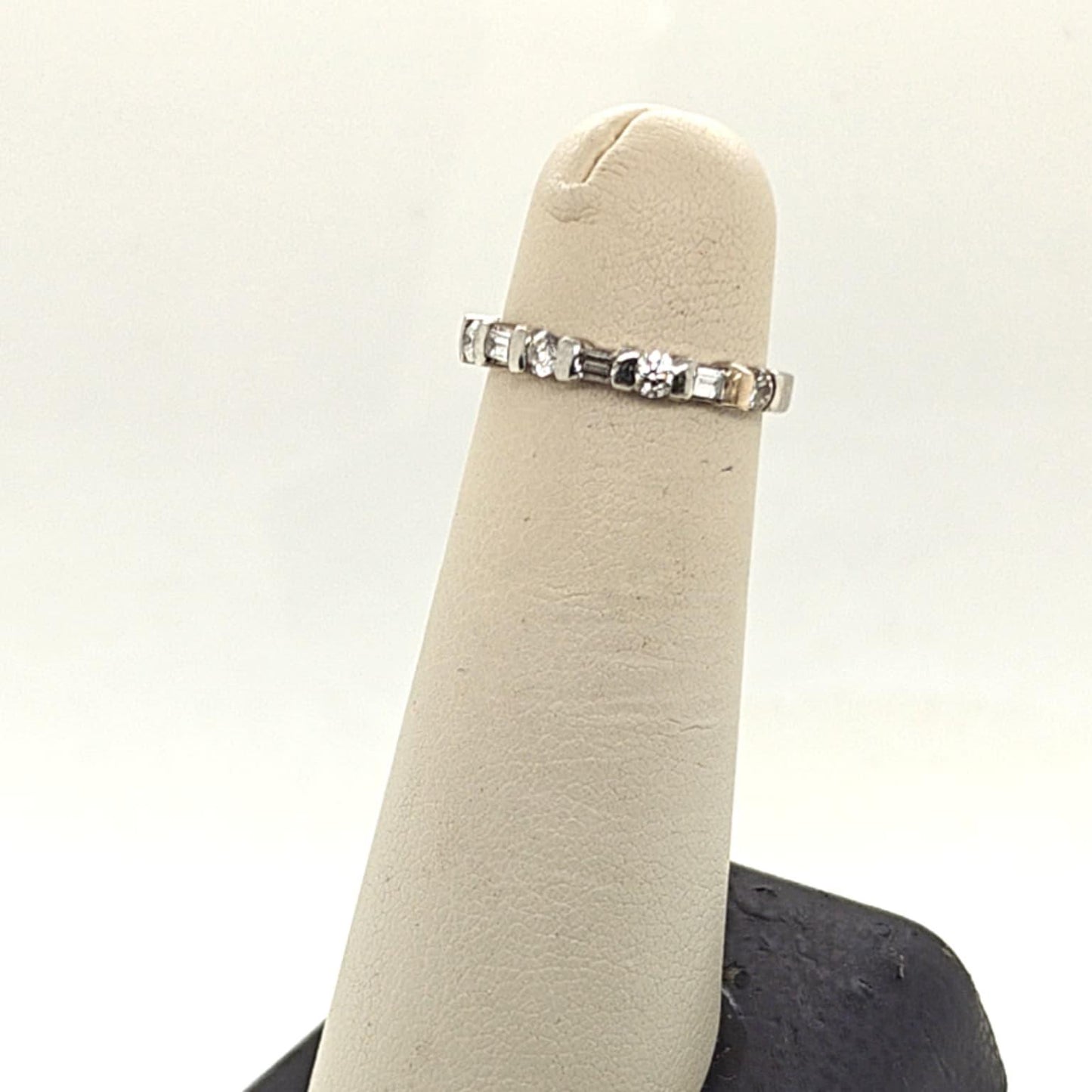 DIAMOND HALF ETERNITY BAND 0.55CTW PLATINUM