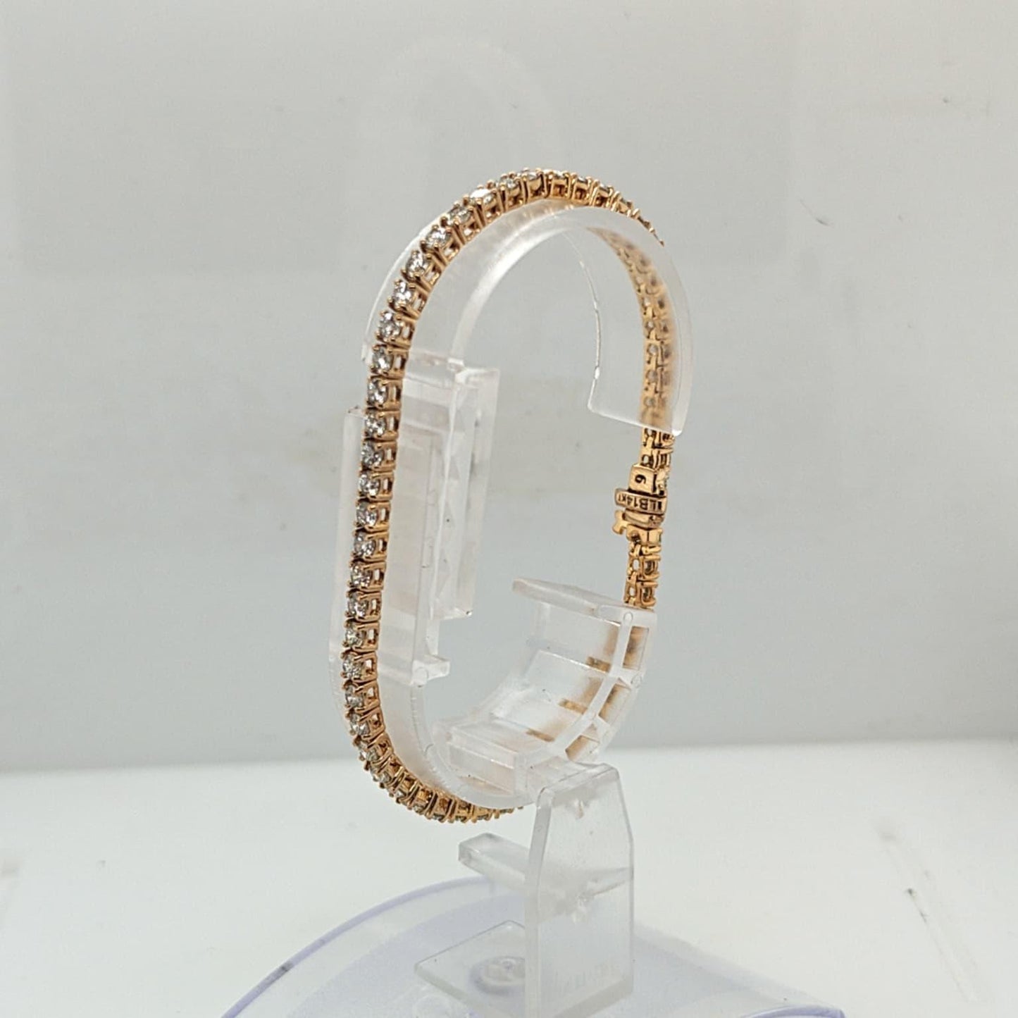 DIAMOND TENNIS BRACELET 4.63CTW YELLOW GOLD