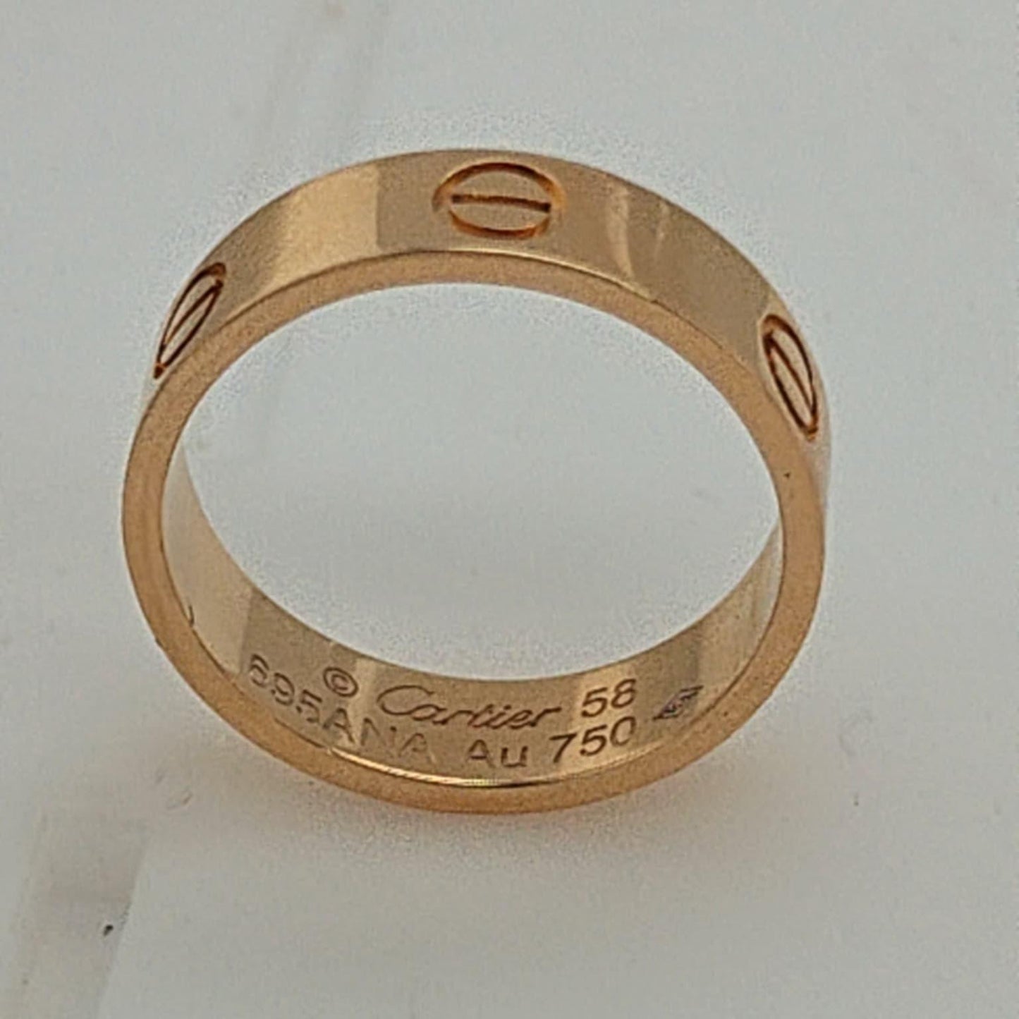 CARTIER LOVE BAND RING YELLOW GOLD SIZE 58 (8.5)