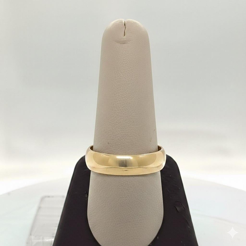MENS COMFORT FIT WEDDING BAND YELLOW GOLD