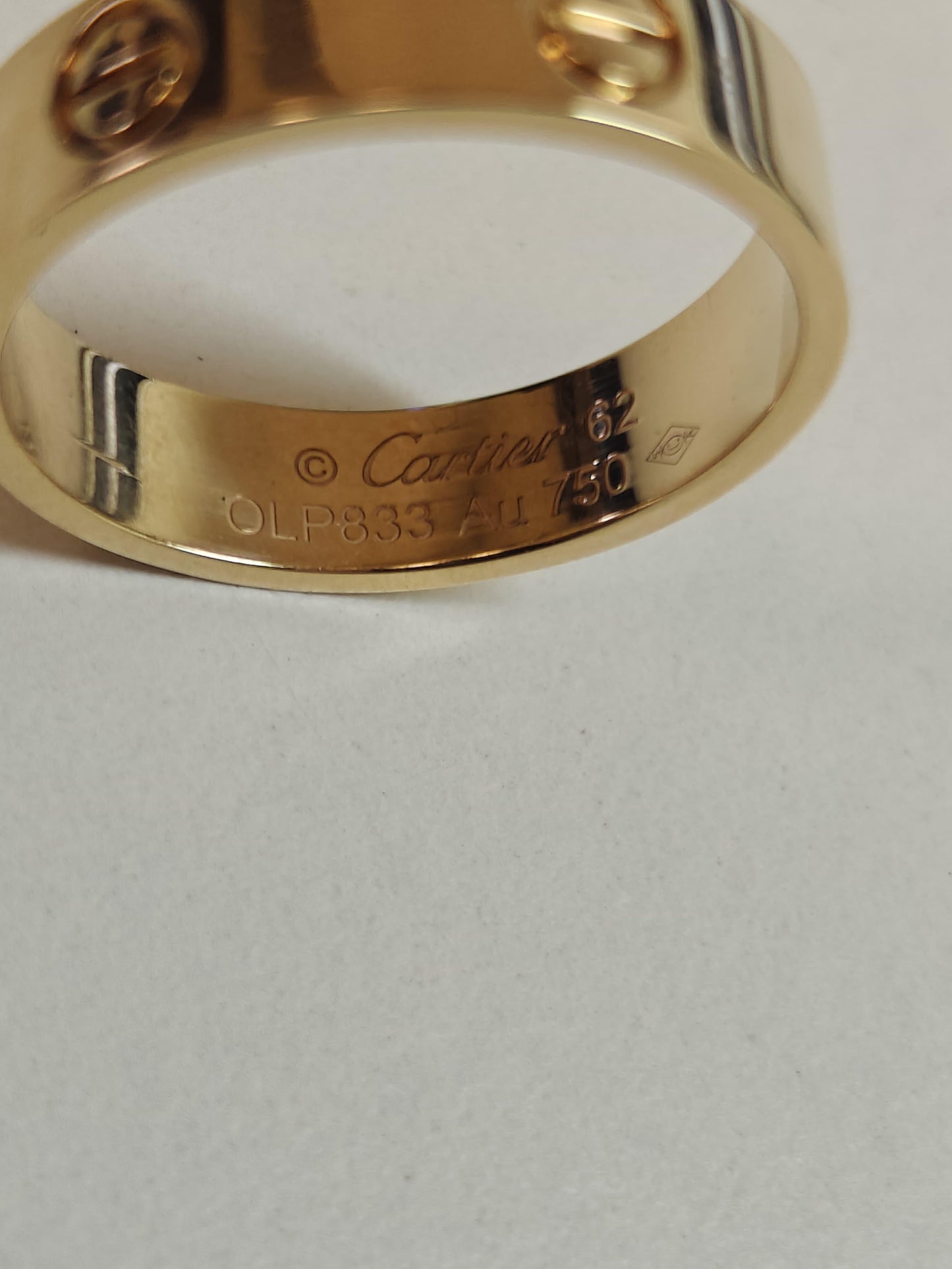 CARTIER LOVE RING 62 YELLOW GOLD