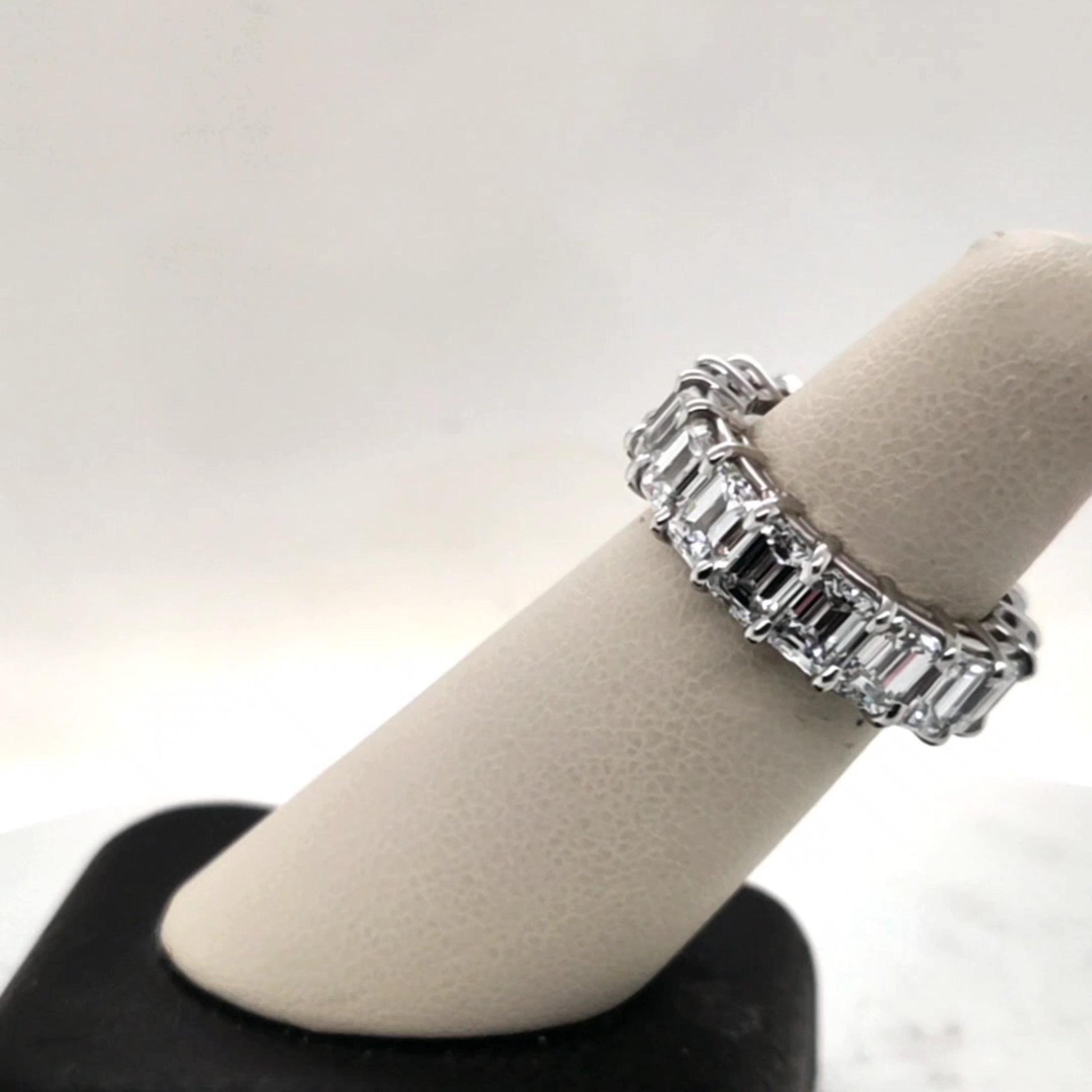 PLATINUM ETERNITY BAND HAND MADE 9.18CTW