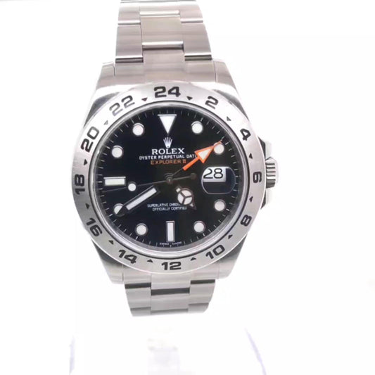 ROLEX EXPLORER II 42MM BLACK DIAL WITH CARD