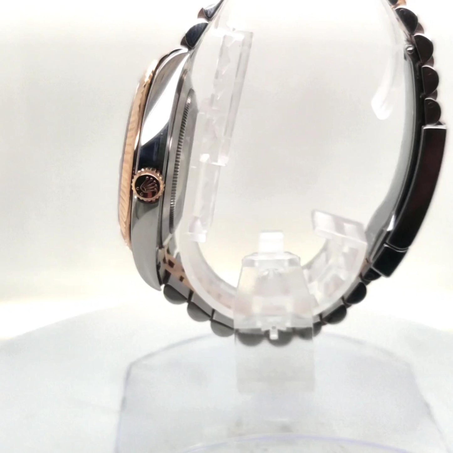ROLEX DATEJUST 41MM TWO TONE ROSE GOLD WITH CARD