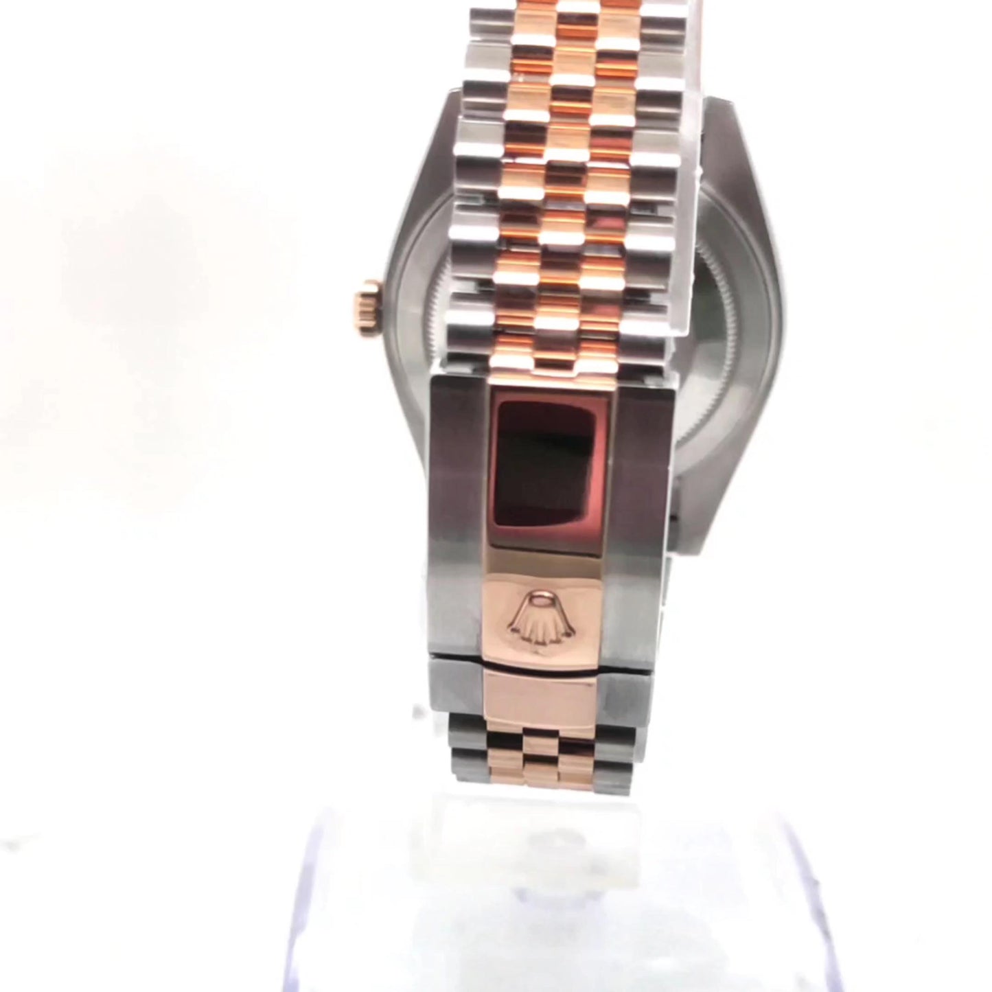 ROLEX DATEJUST 41MM TWO TONE ROSE GOLD WITH CARD