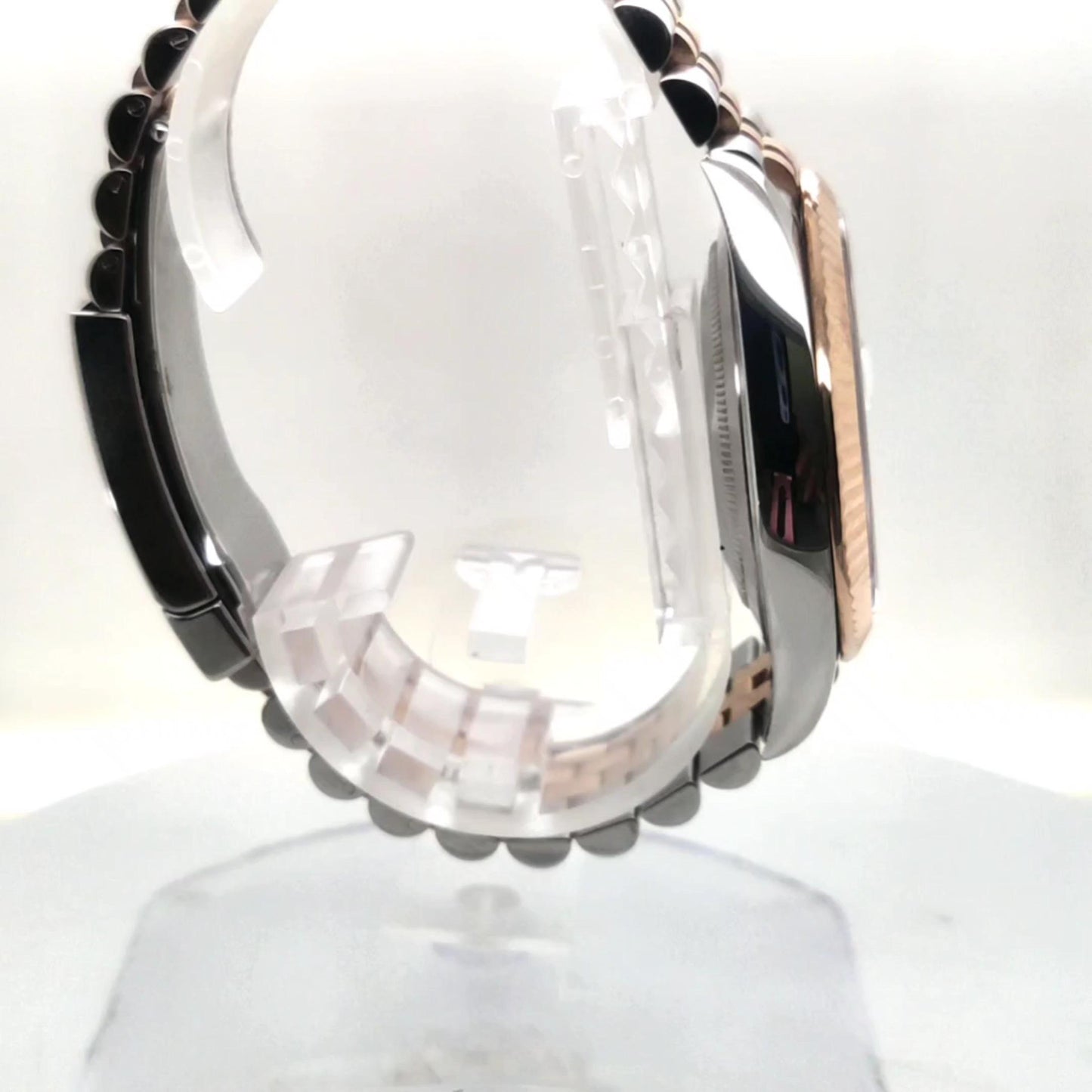 ROLEX DATEJUST 41MM TWO TONE ROSE GOLD WITH CARD