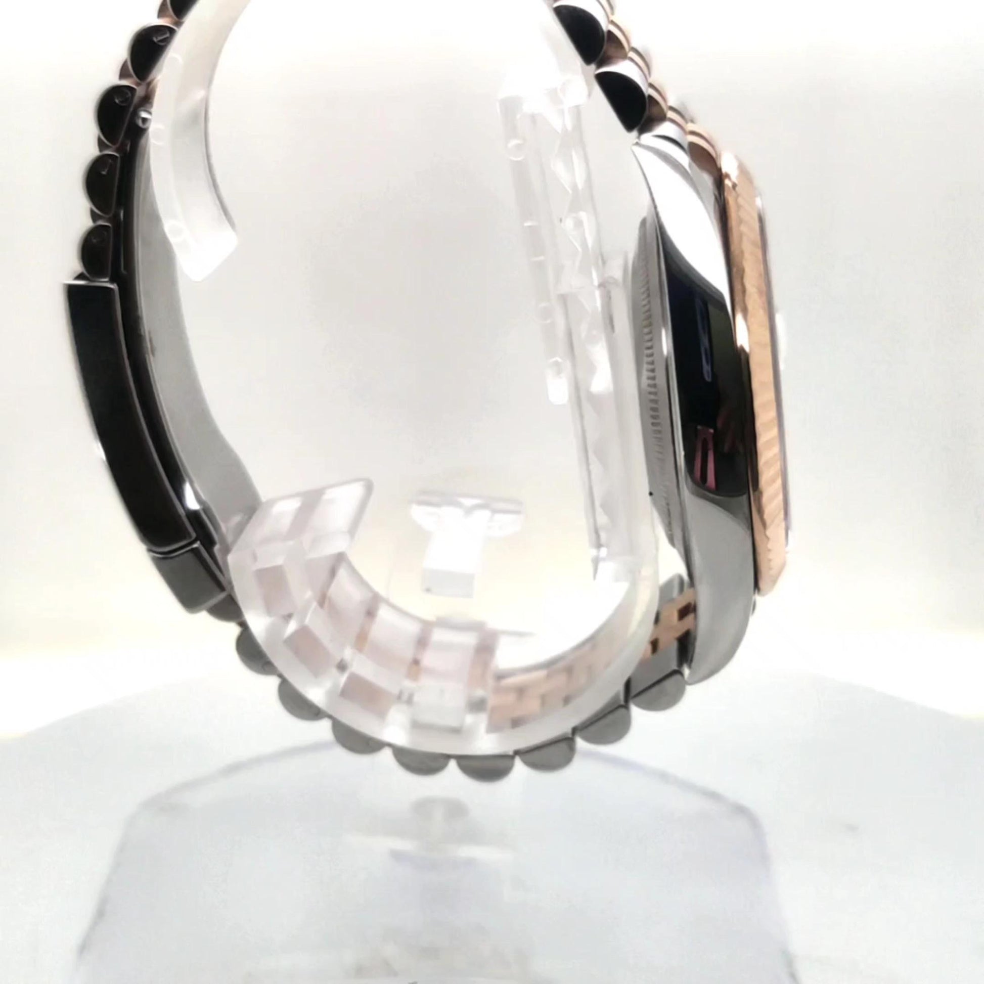 ROLEX DATEJUST 41MM TWO TONE ROSE GOLD WITH CARD