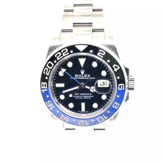ROLEX GMT-MASTER II BATMAN WITH CARD