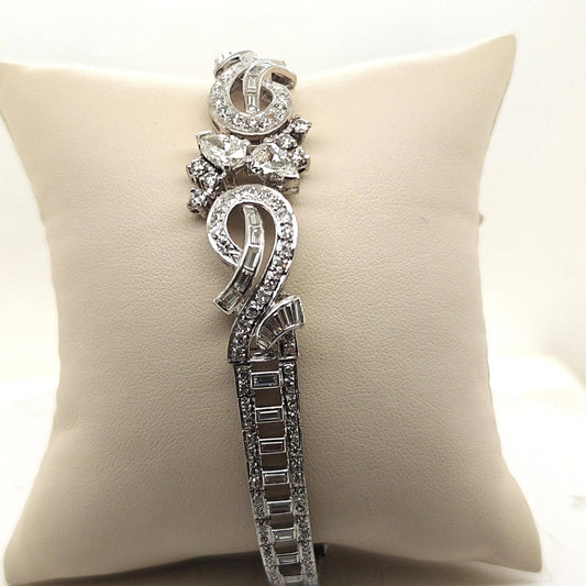DIAMOND ESTATE BRACELET IN PLATINUM