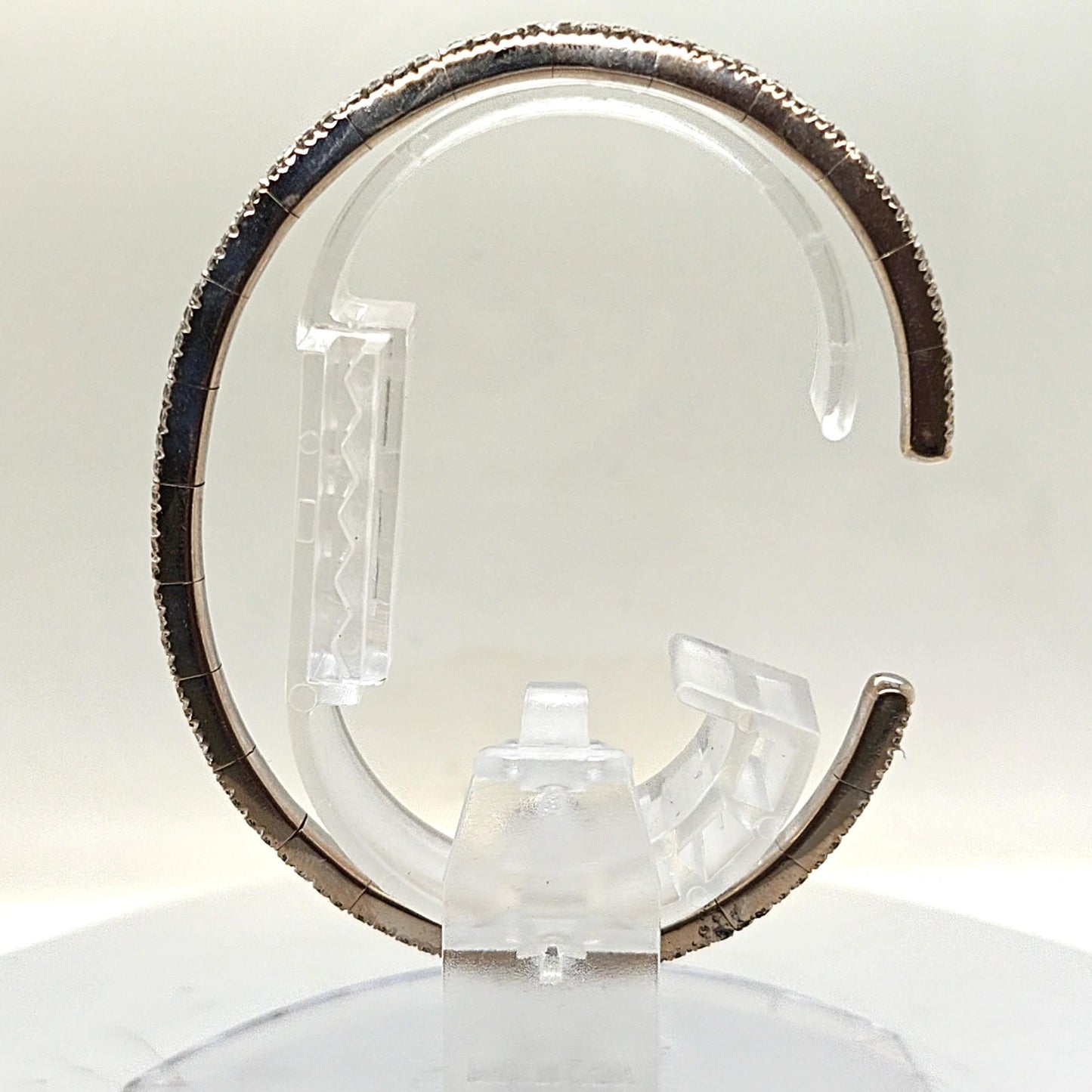BANGLE CUFF BRACELET PAVE DIAMOND SET 18KT WHITE GOLD