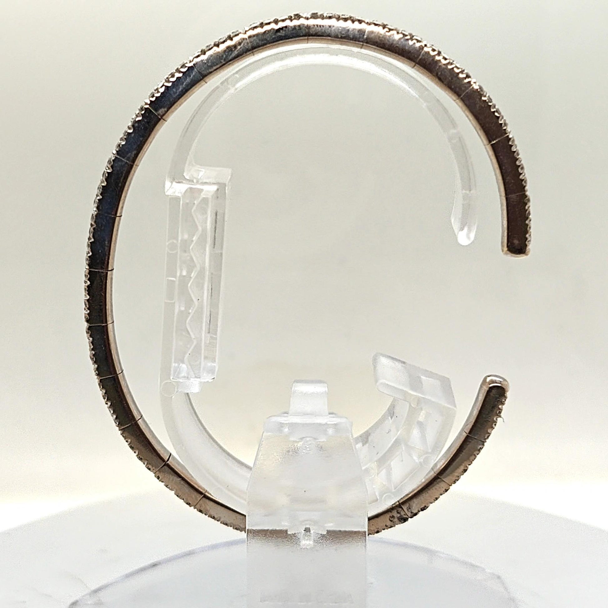 BANGLE CUFF BRACELET PAVE DIAMOND SET 18KT WHITE GOLD