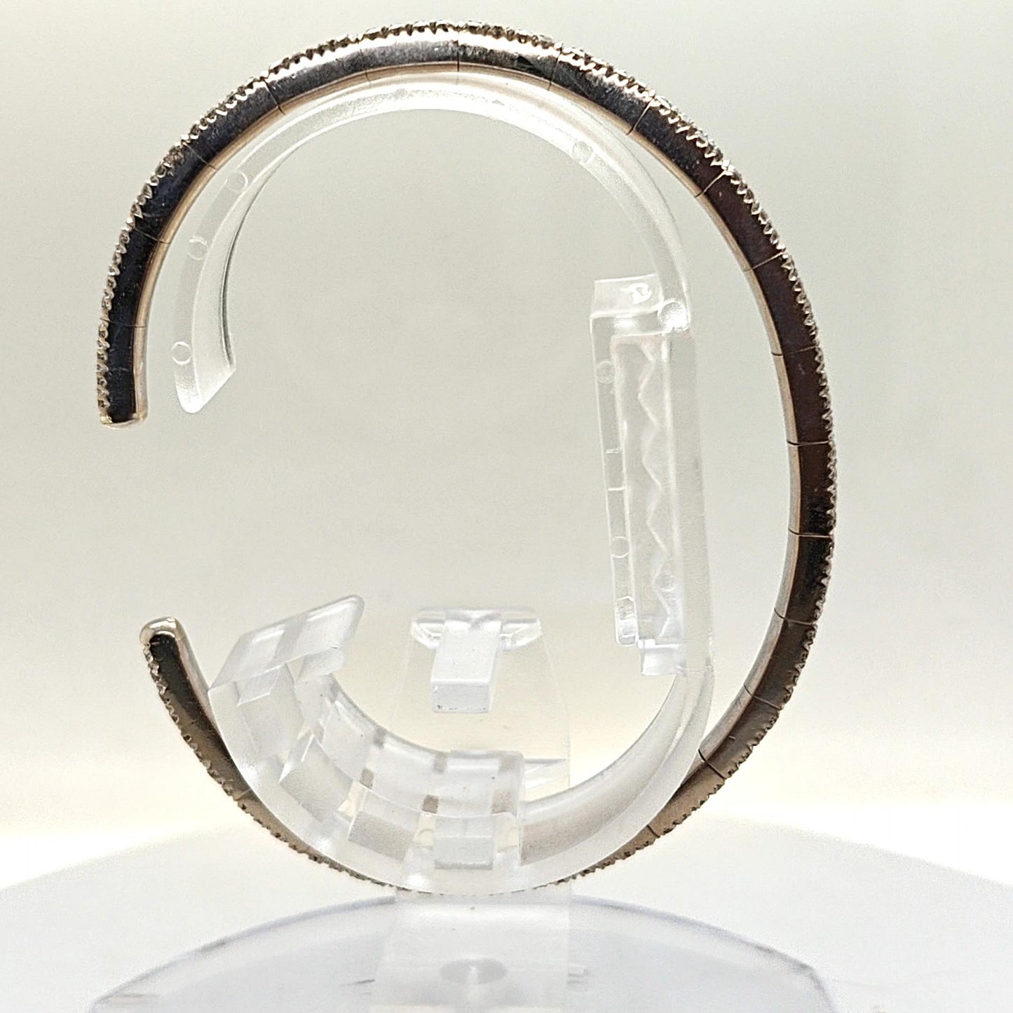 BANGLE CUFF BRACELET PAVE DIAMOND SET 18KT WHITE GOLD